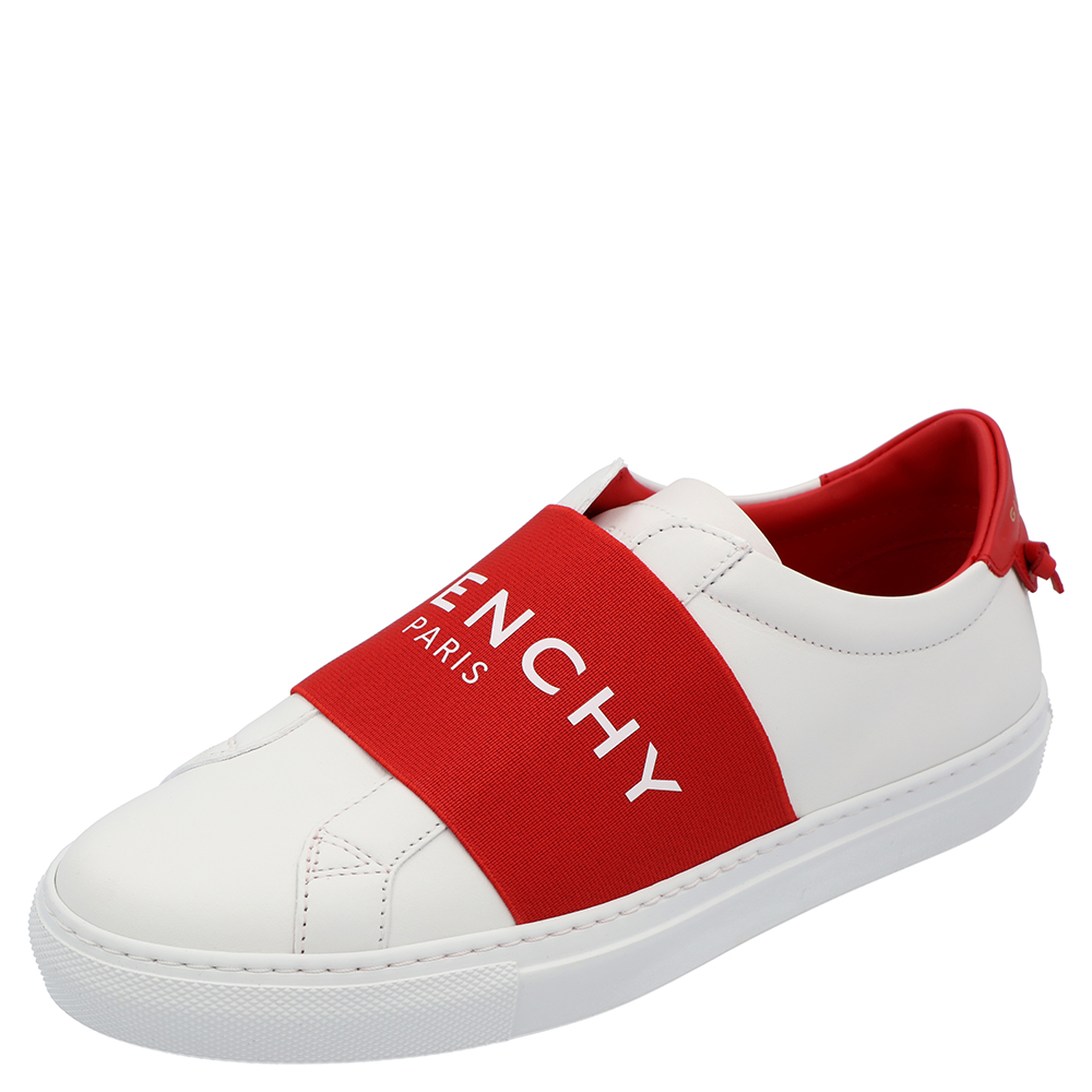 Click to view more detailed imagery on our partner's website Pre-owned Givenchy White/red Urban Street Logo Sneakers Size Eu 37.5