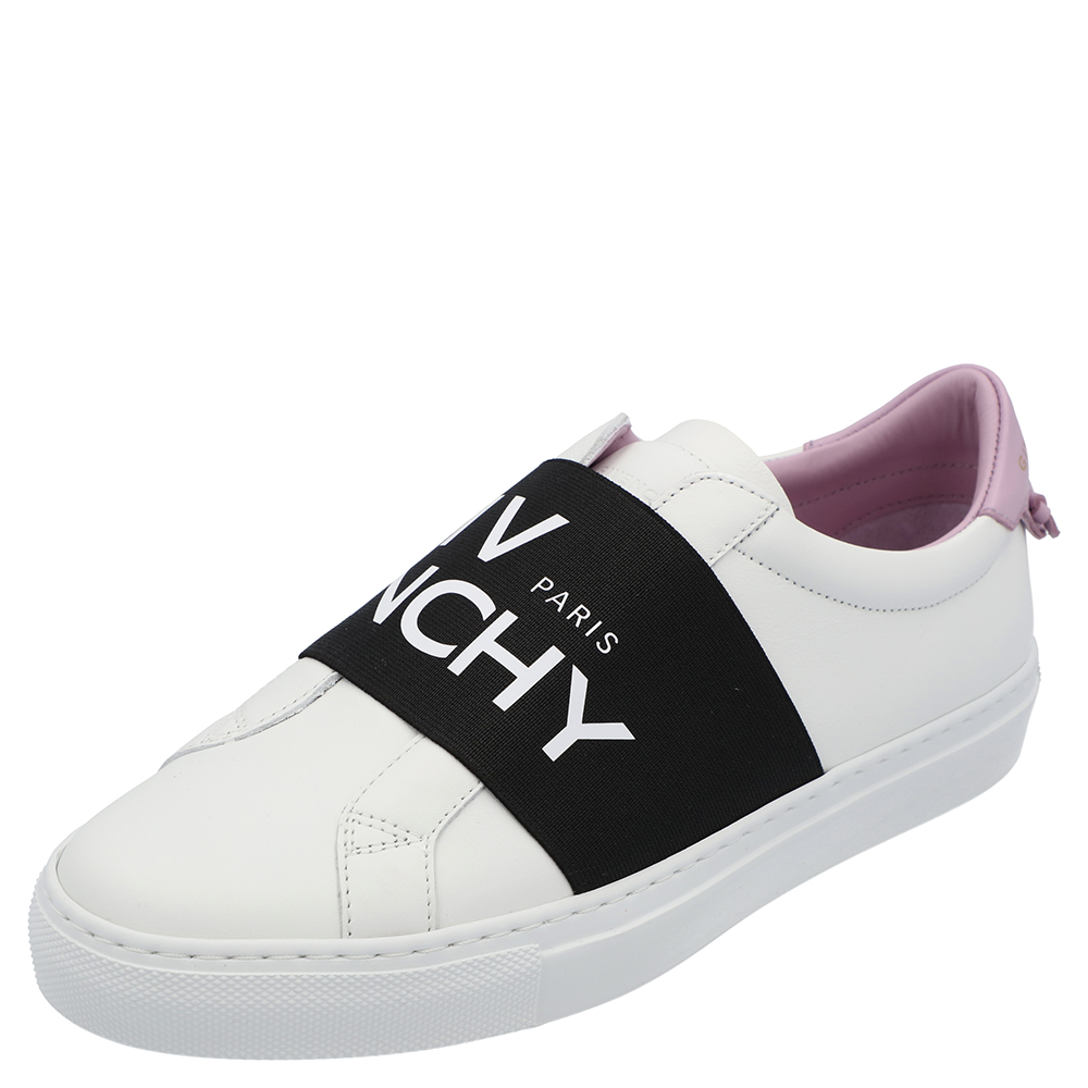 Click to view more detailed imagery on our partner's website Pre-owned Givenchy White/black/purple Urban Street Logo Sneakers Size Eu 36.5