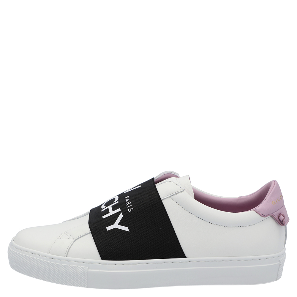 

Givenchy White/Black/Purple Urban Street Logo Sneakers Size EU