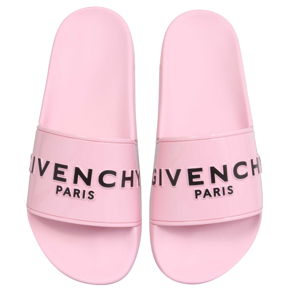 

Givenchy Pink Rubber Paris Slide Sandals Size IT