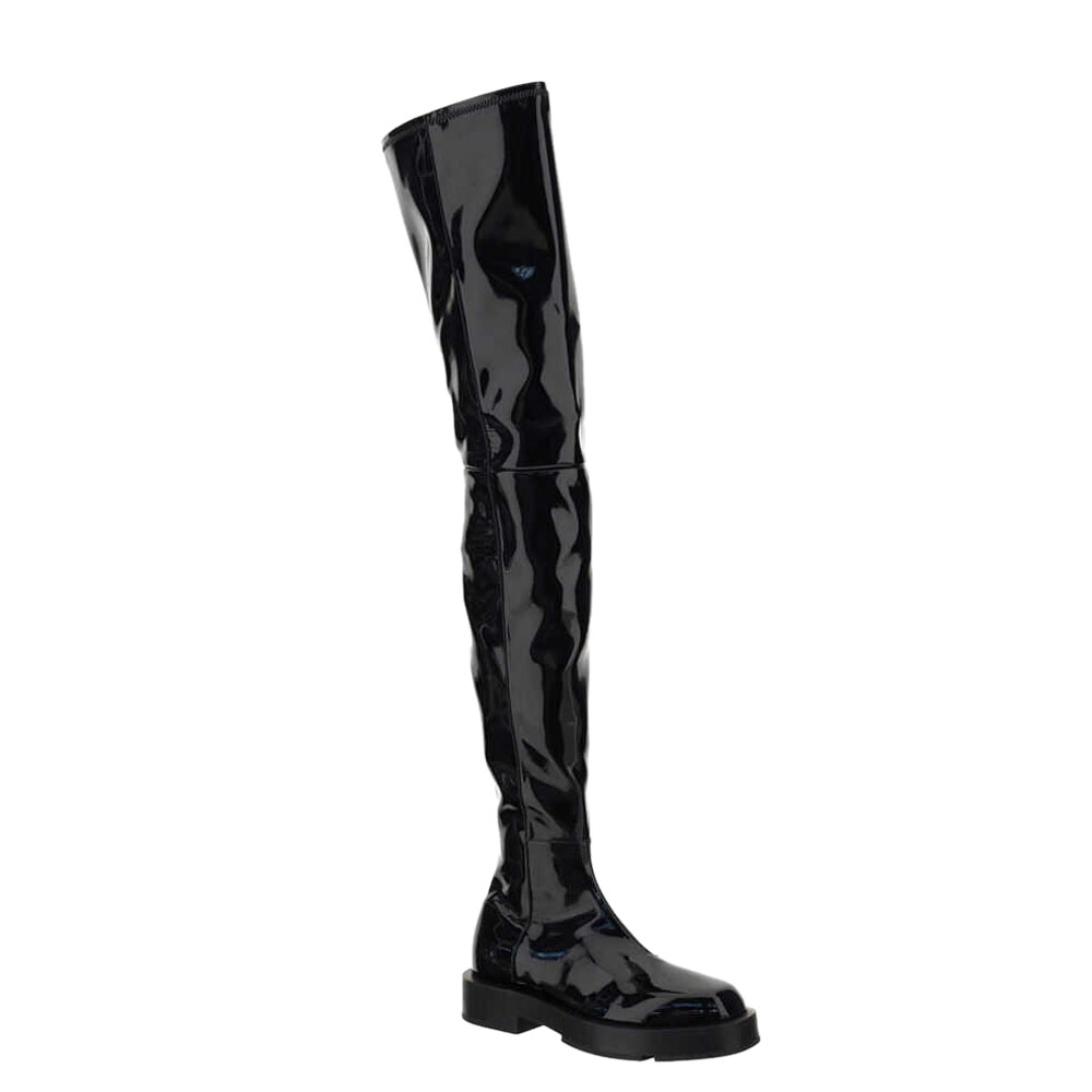 

Givenchy Black Patent Leather Squared Boots Size IT