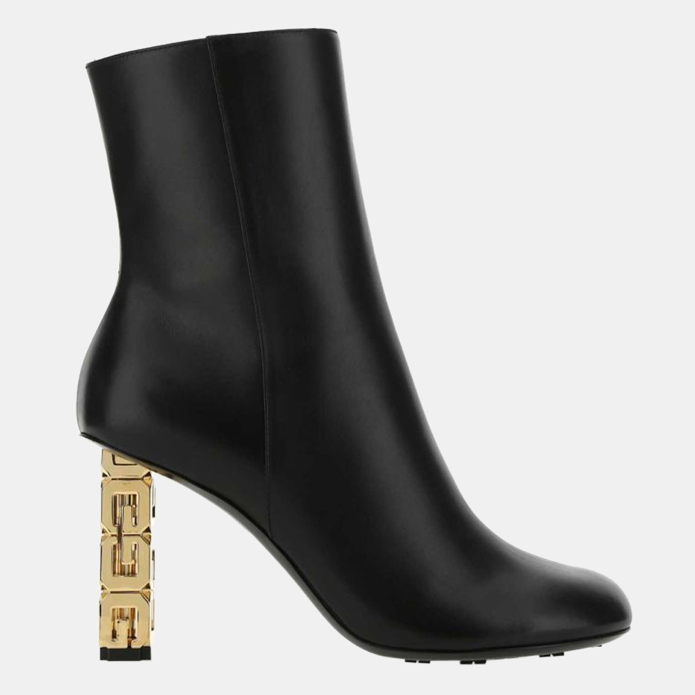 

Givenchy Black G Cube Heeled Ankle Boots Size EU