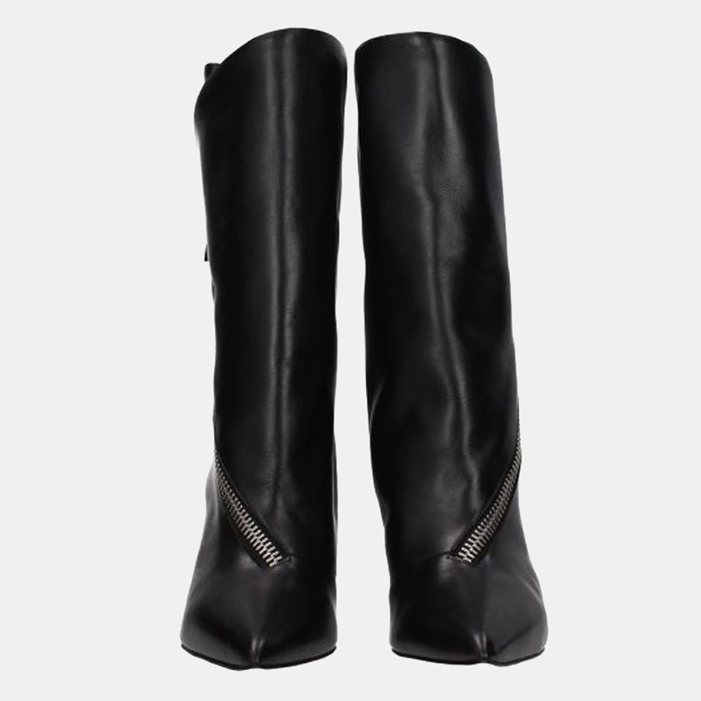 

Givenchy Black Leather Ankle Boots Size US 6 EU 36.5