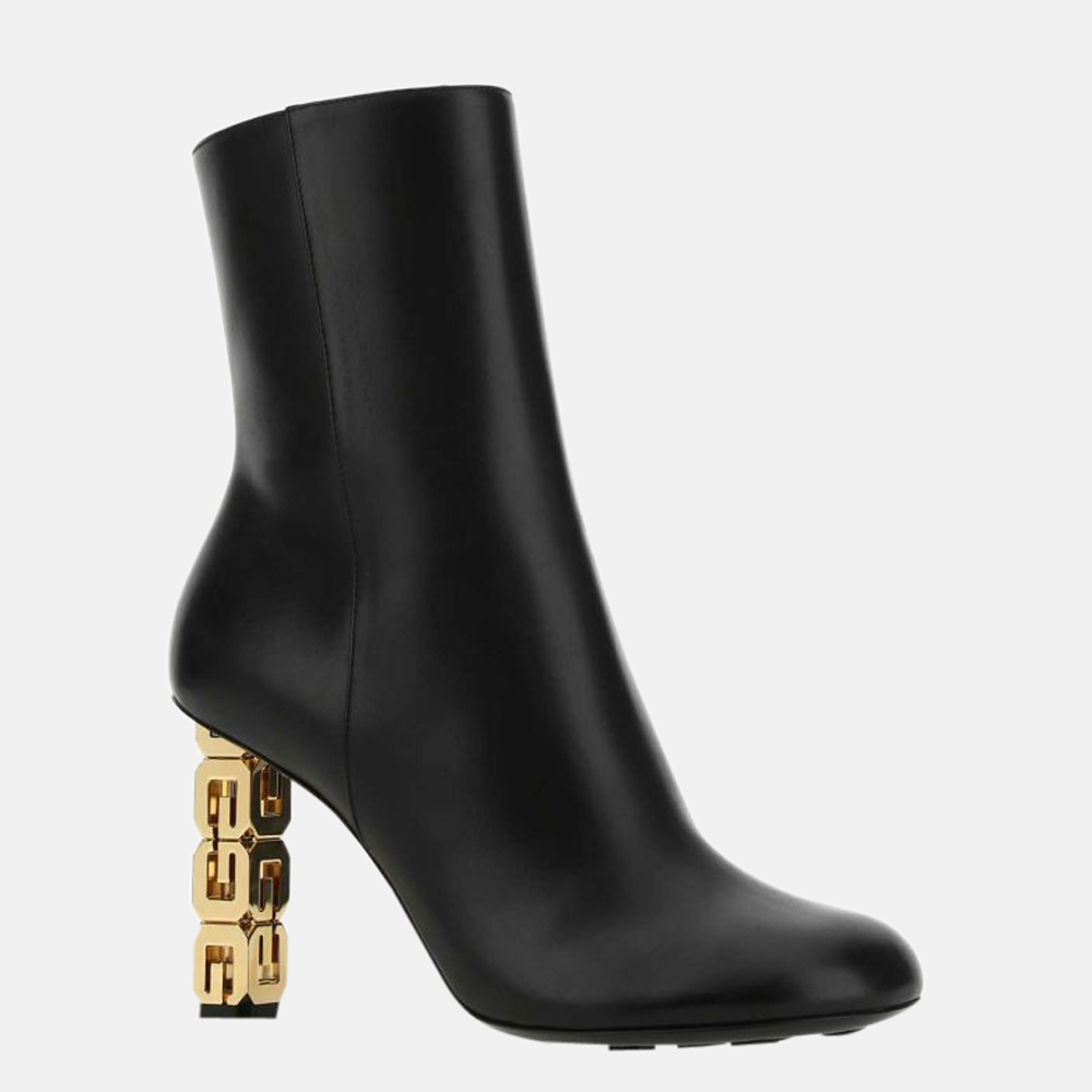 

Givenchy Black G Cube Heeled Ankle Boots Size EU