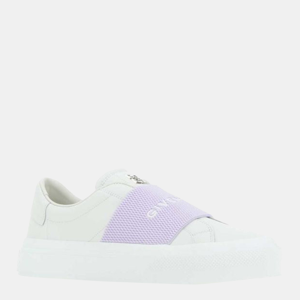 

Givenchy White/purple Urban Street leather Sneakers EU