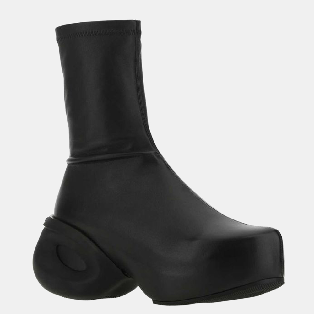 

Givenchy Black G Clog Leather Ankle Boots Size EU