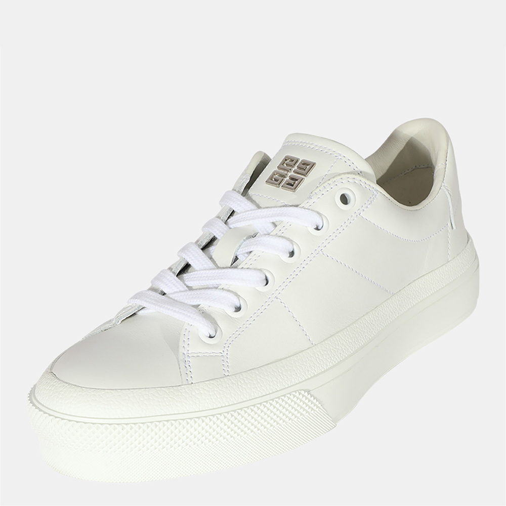 

Givenchy White Leather City Court Sneakers EU