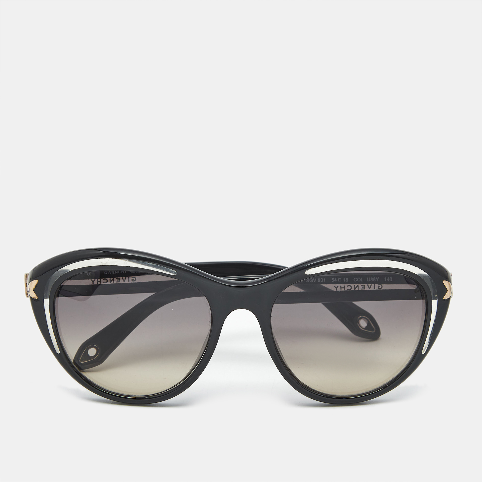 

Givenchy Black Gradient SGV 931 Cat Eye Sunglasses