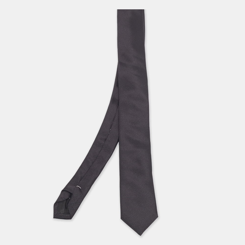 

Givenchy Black Silk Skinny Tie