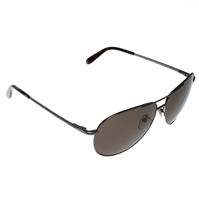 Givenchy Grey/Brown SGV 410 Aviator Sunglasses 