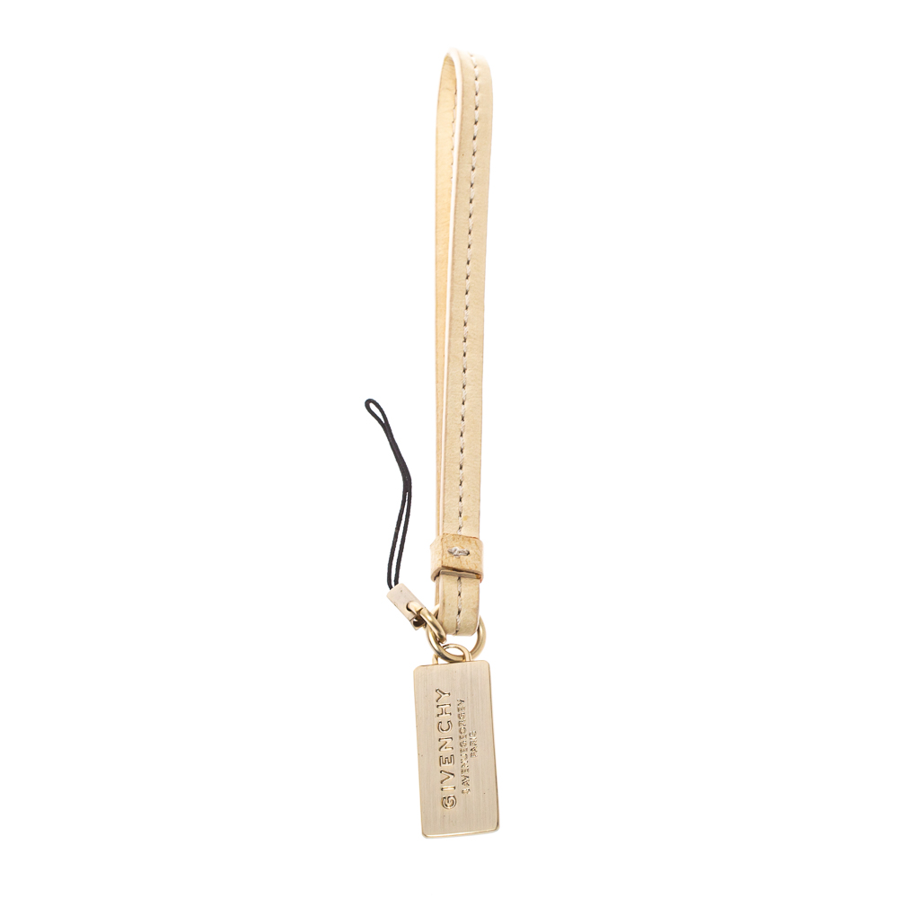 Pre-owned Givenchy Beige Leather Cell Phone Charm