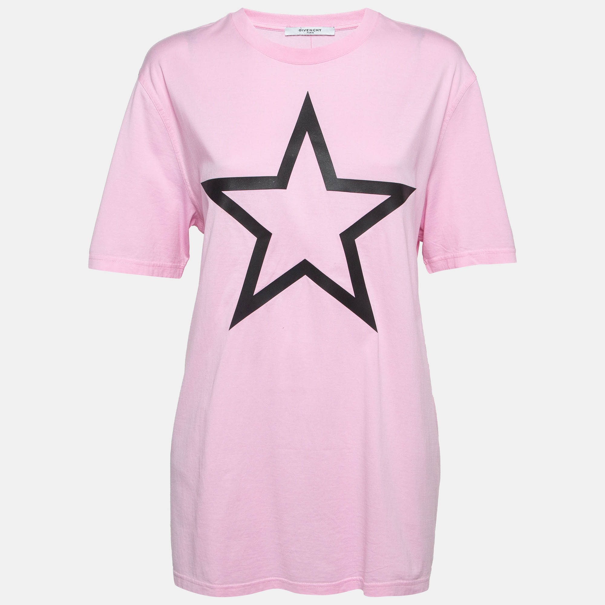 

Givenchy Pink Star Print Cotton T-Shirt M