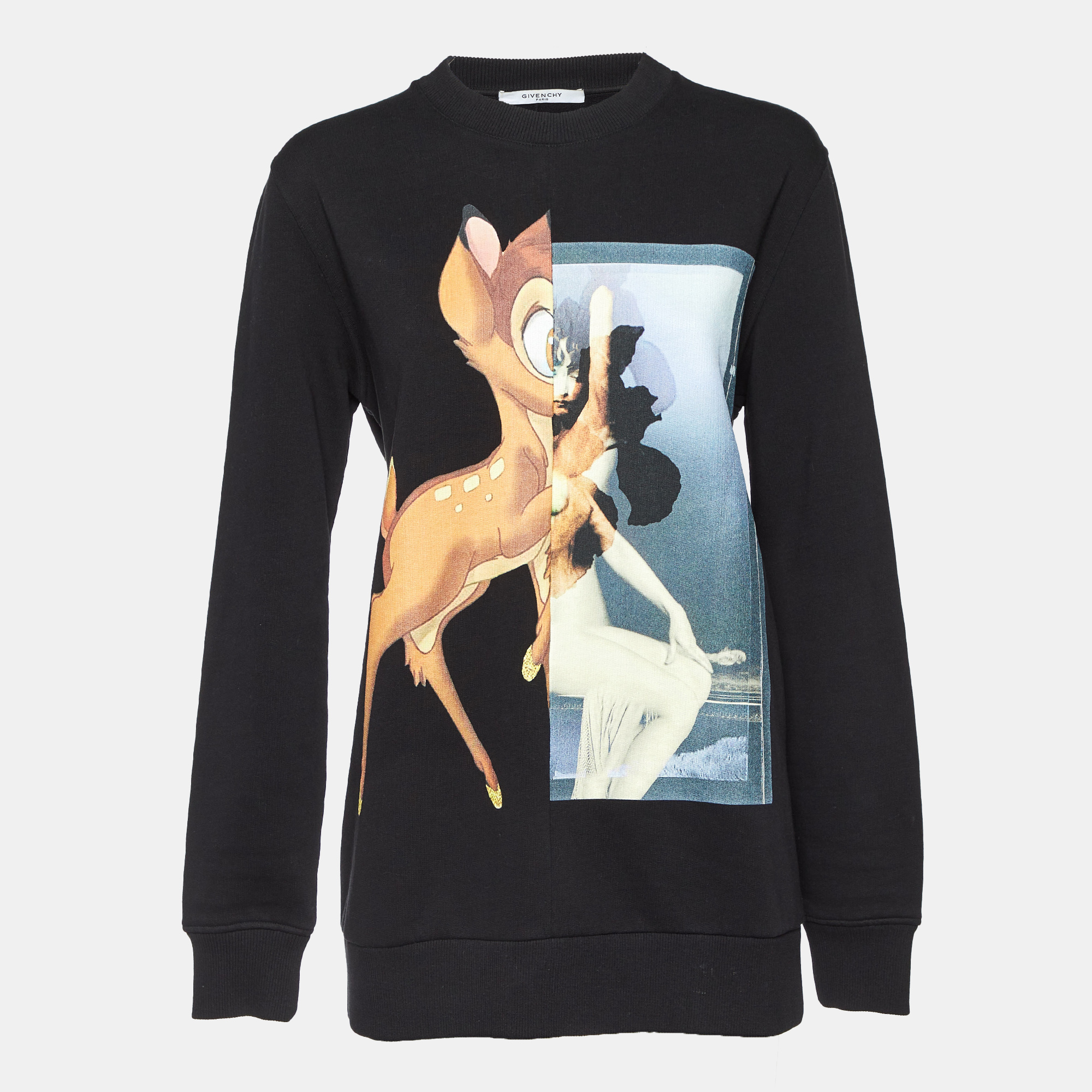 

Givenchy Black Printed Cotton Sweatshirt XS