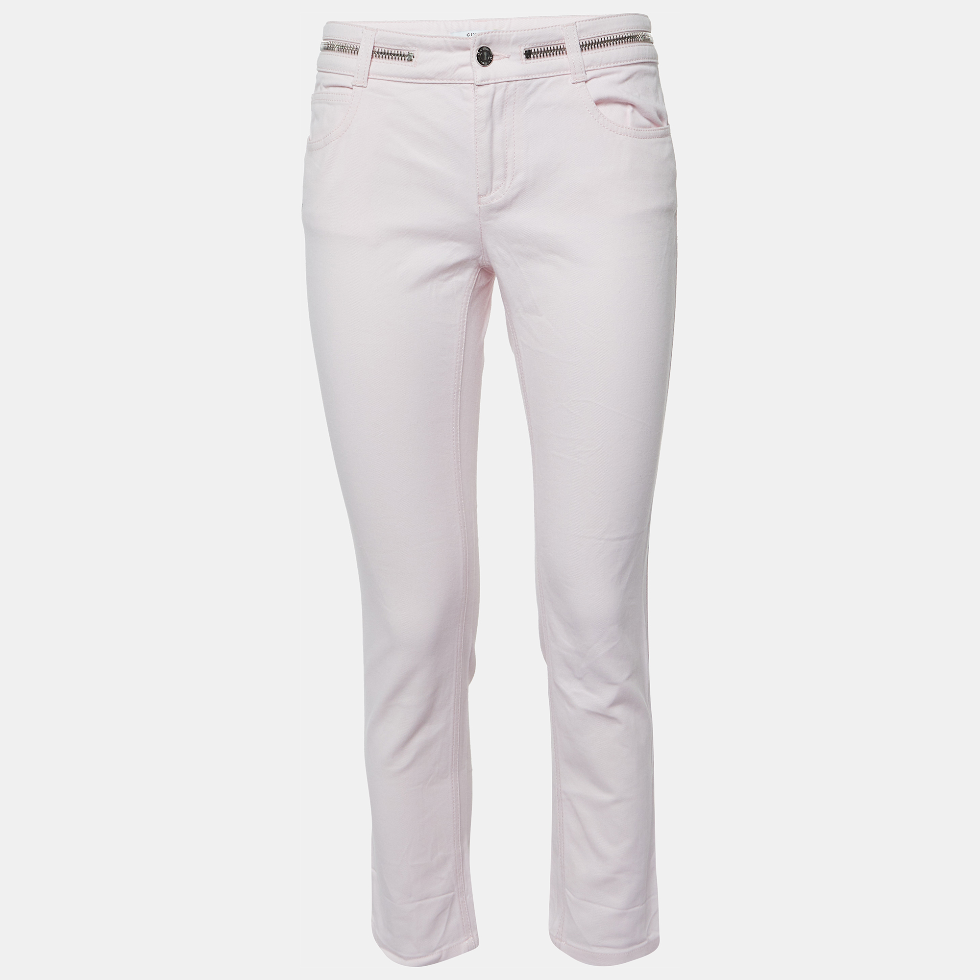 

Givenchy Pink Denim Zip Detail Jeans M Waist 30"