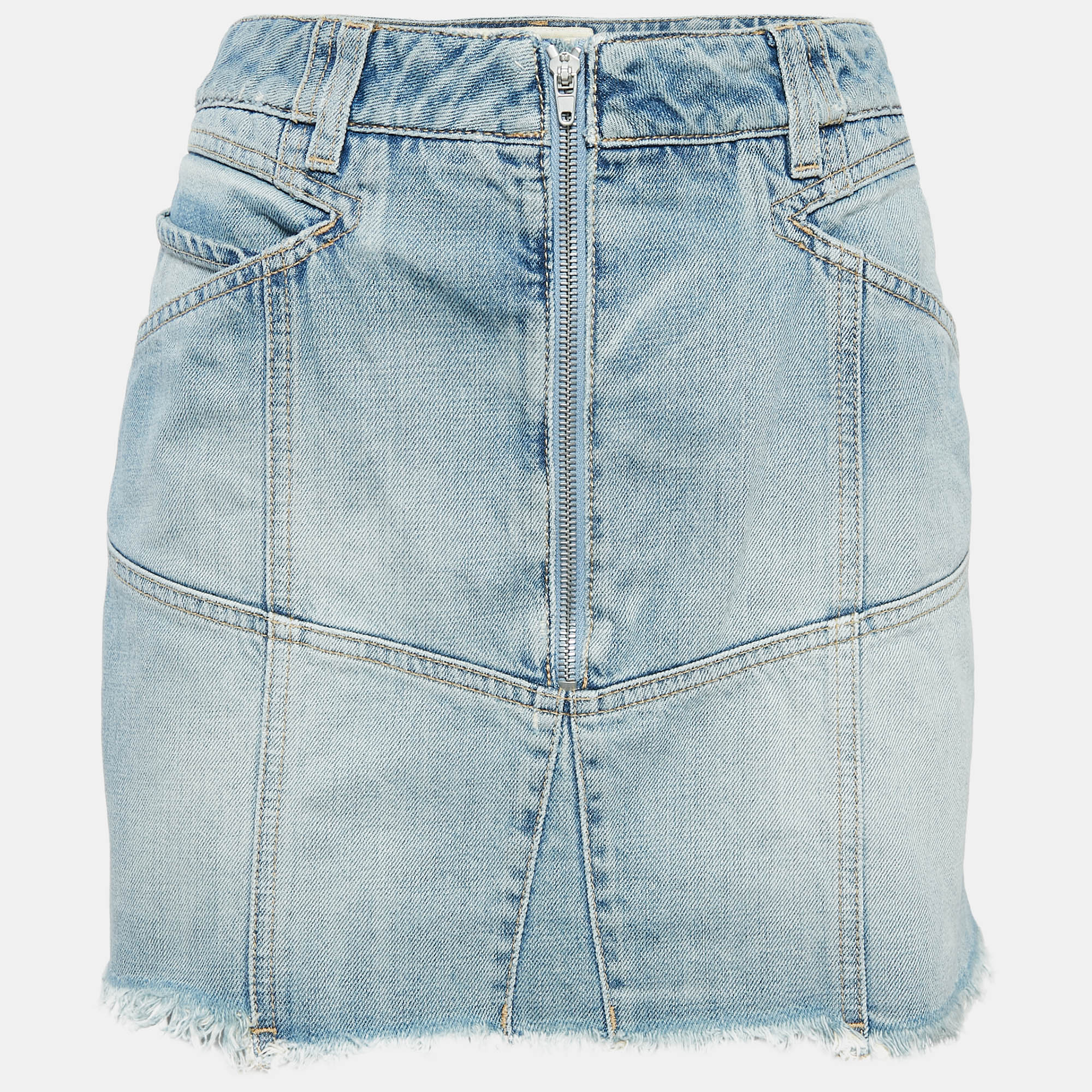 

Givenchy Light Blue Denim Mini Skirt L Waist 31"