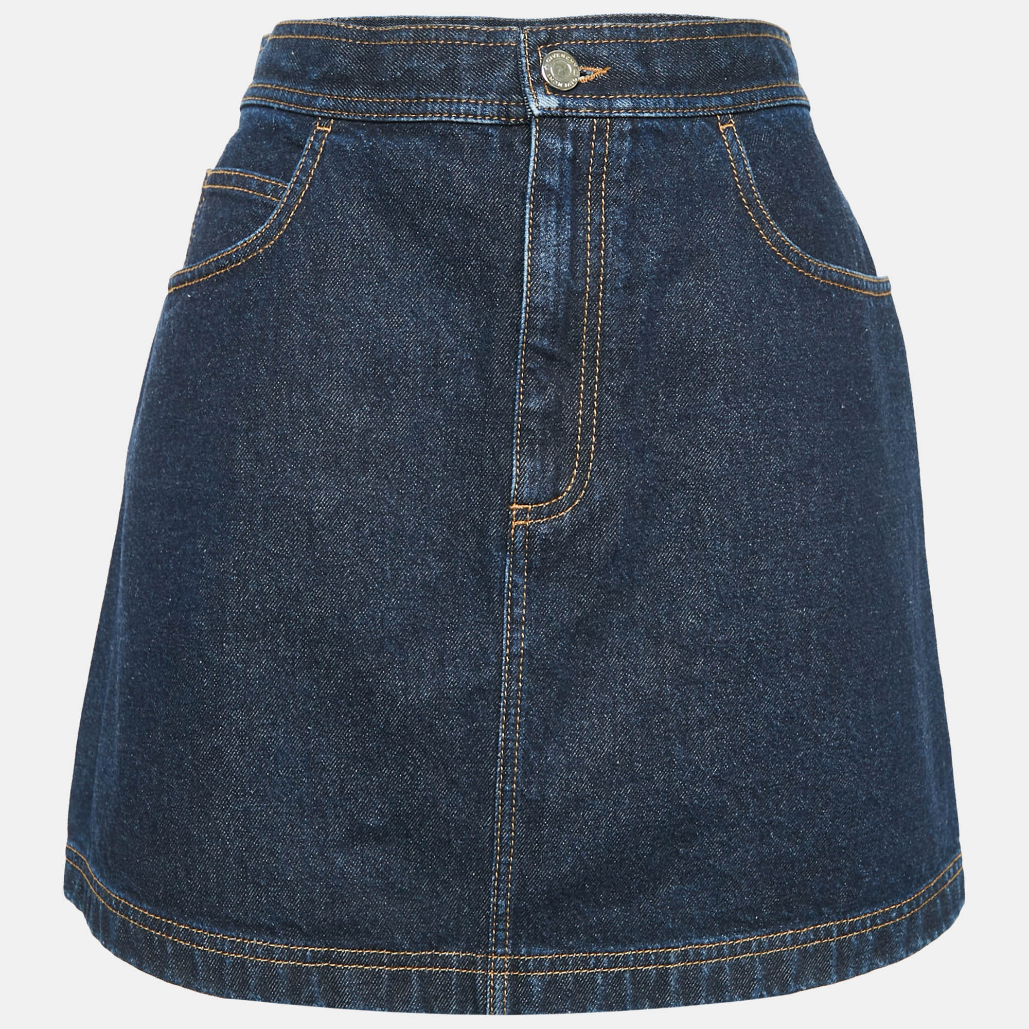 

Givenchy Navy Blue Denim Mini Skirt L