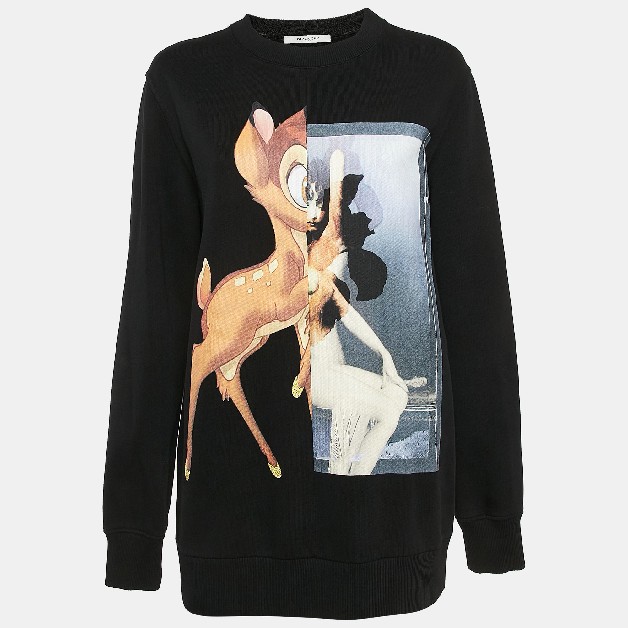 

Givenchy Black Bambi Print Cotton Sweatshirt XS