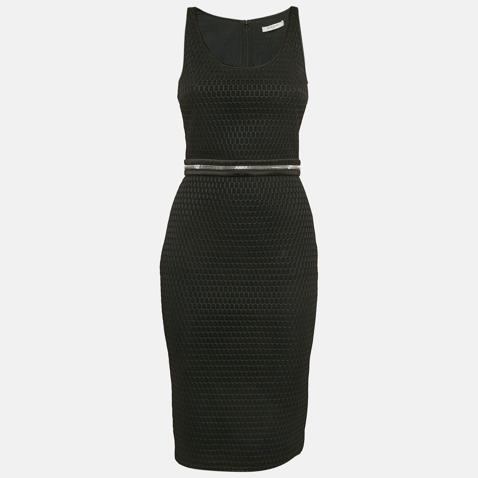 

Givenchy Black Mesh Sleeveless Bodycon Dress S