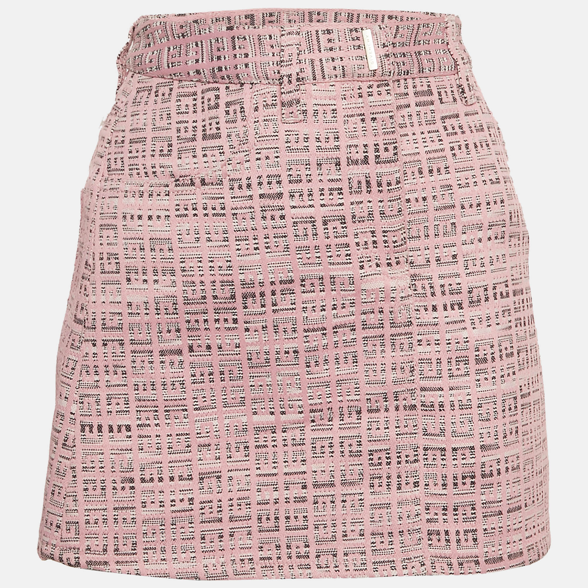 

Givenchy Pink Monogram Jacquard Mini Skirt S