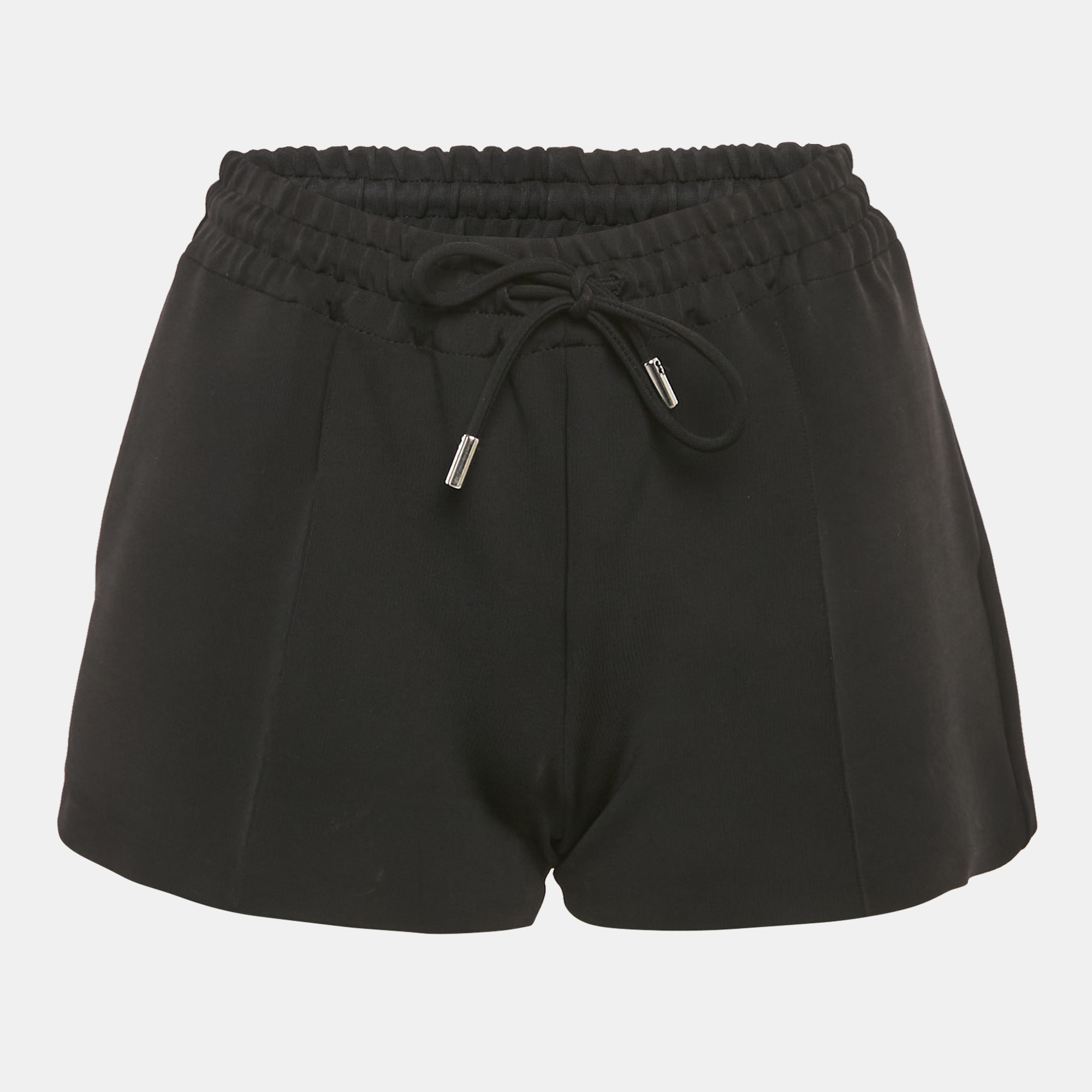 

Givenchy Black Jersey Drawstring Shorts XS