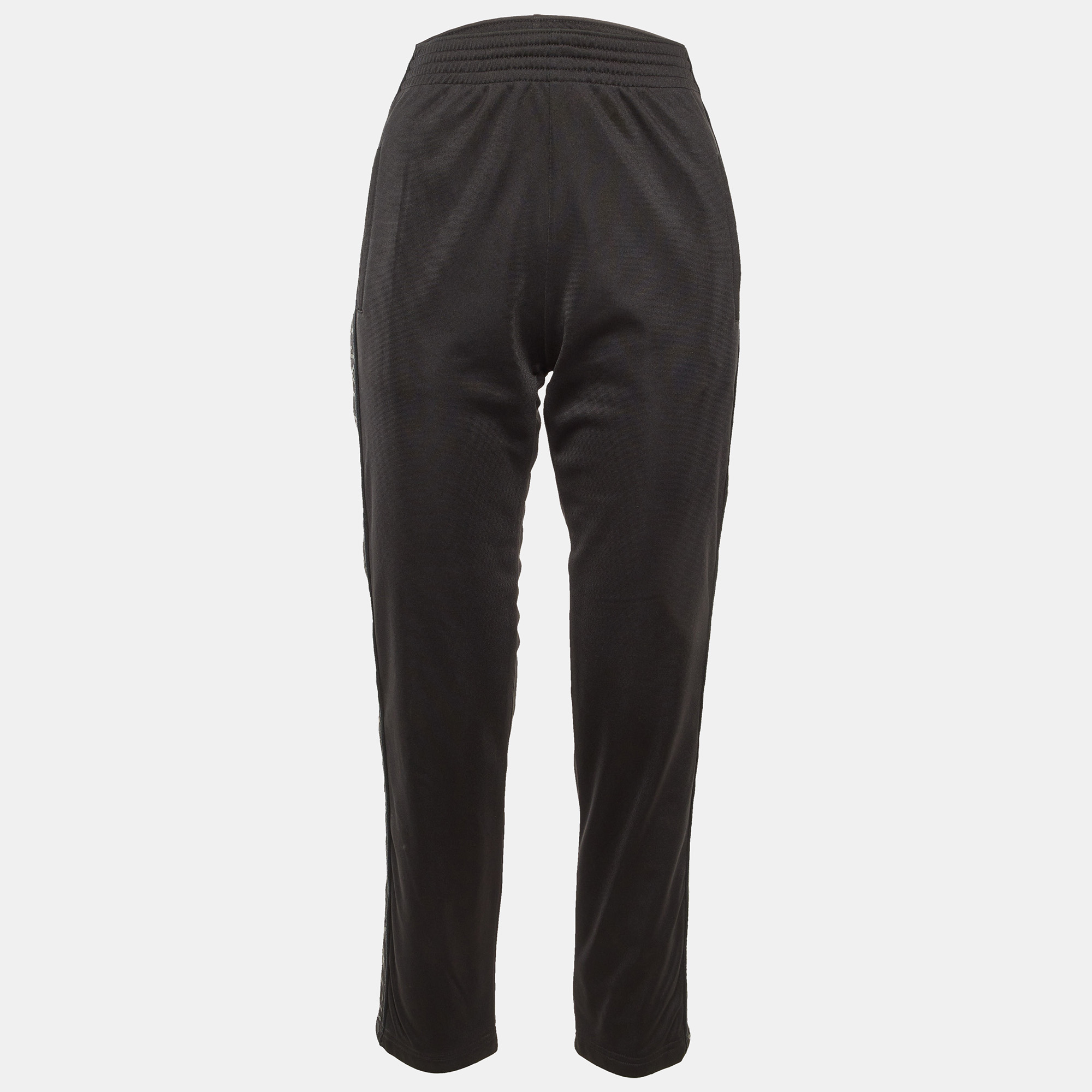 

Givenchy Black Jersey Logo Tape Detail Track Pants S
