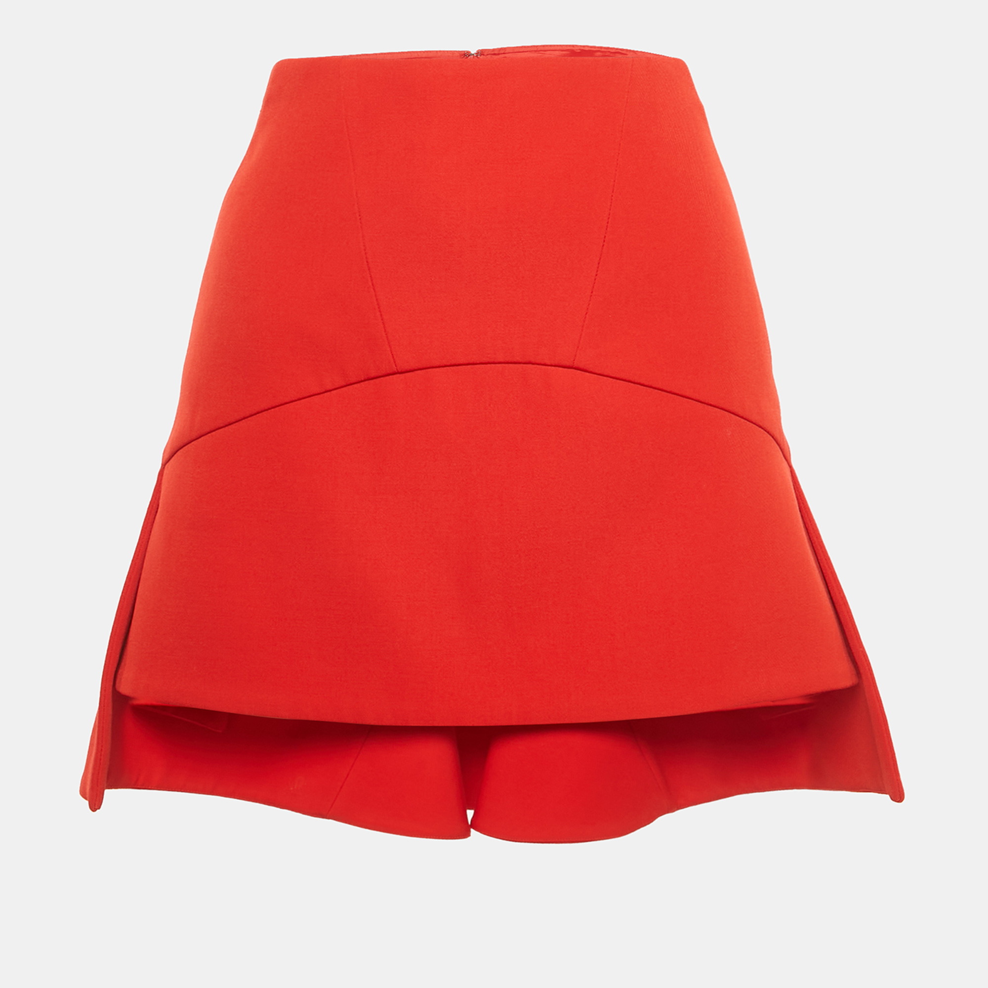 

Givenchy Red Wool Mini Skirt M