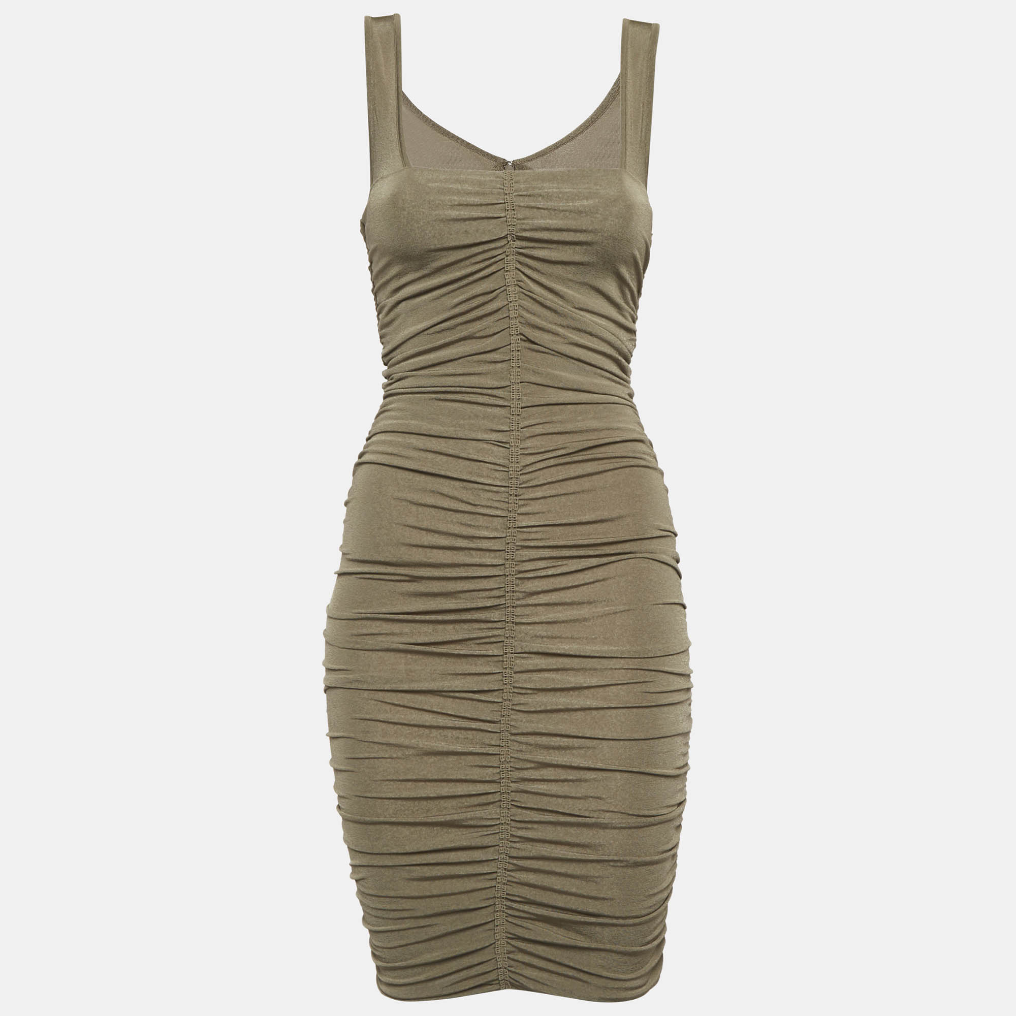

Givenchy Beige Jersey Ruched Bodycon Mini Dress S