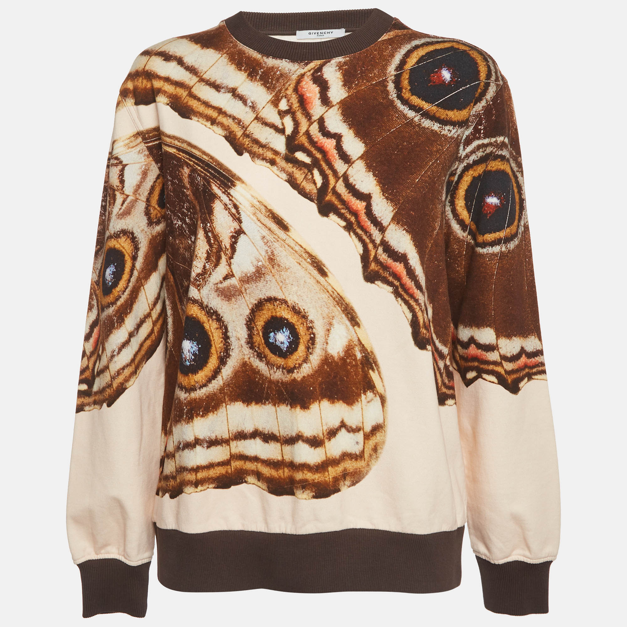 

Givenchy Multicolour Butterfly Print Cotton Knit Sweatshirt S, Multicolor