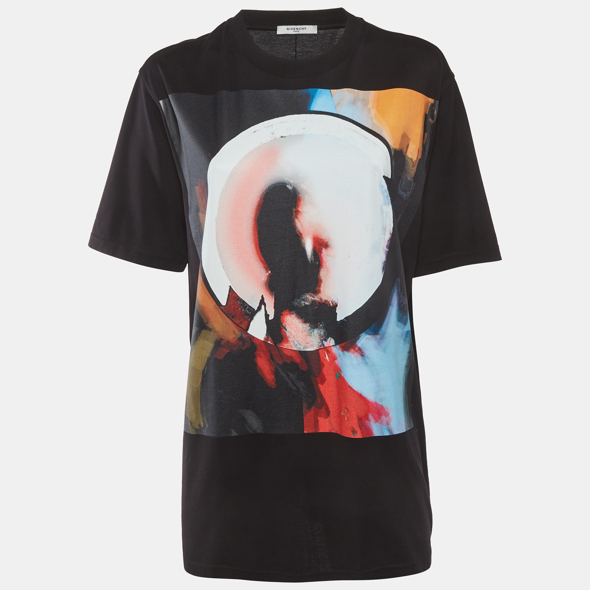 

Givenchy Black Graphic Print Jersey Crewneck T-Shirt S