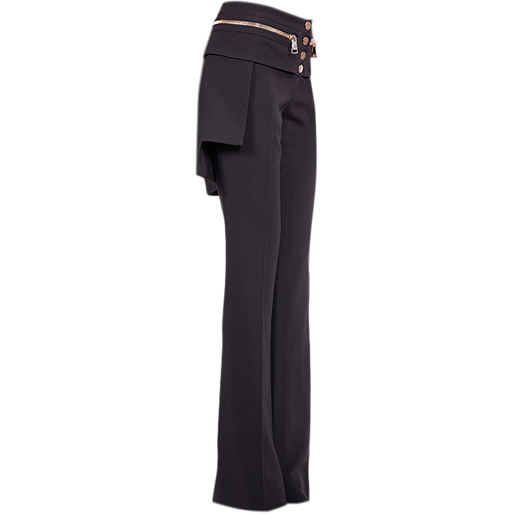 

Givenchy Black Crepe Skirt Detail Trouser