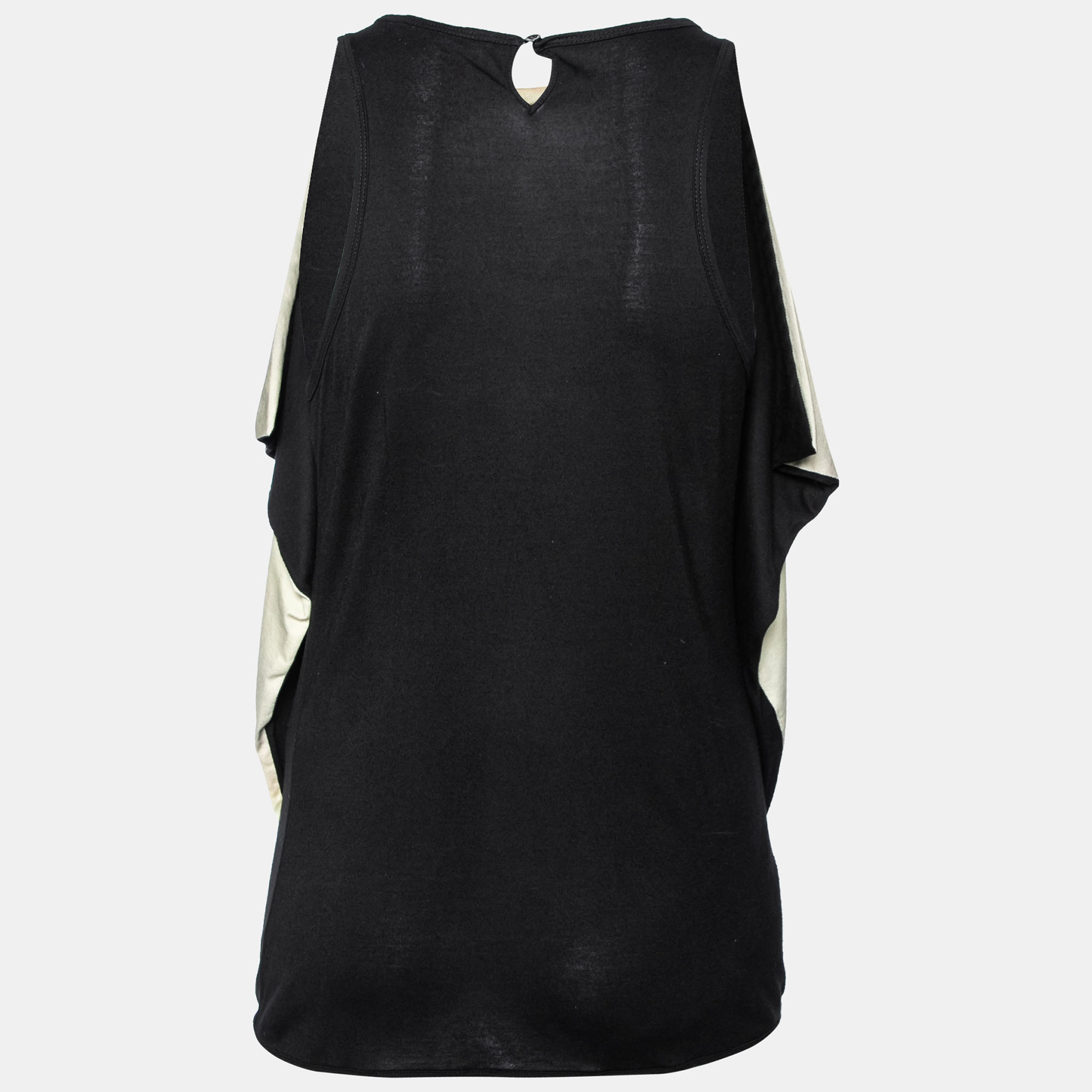 

Givenchy Black Printed Overlay Jersey Racerback Top