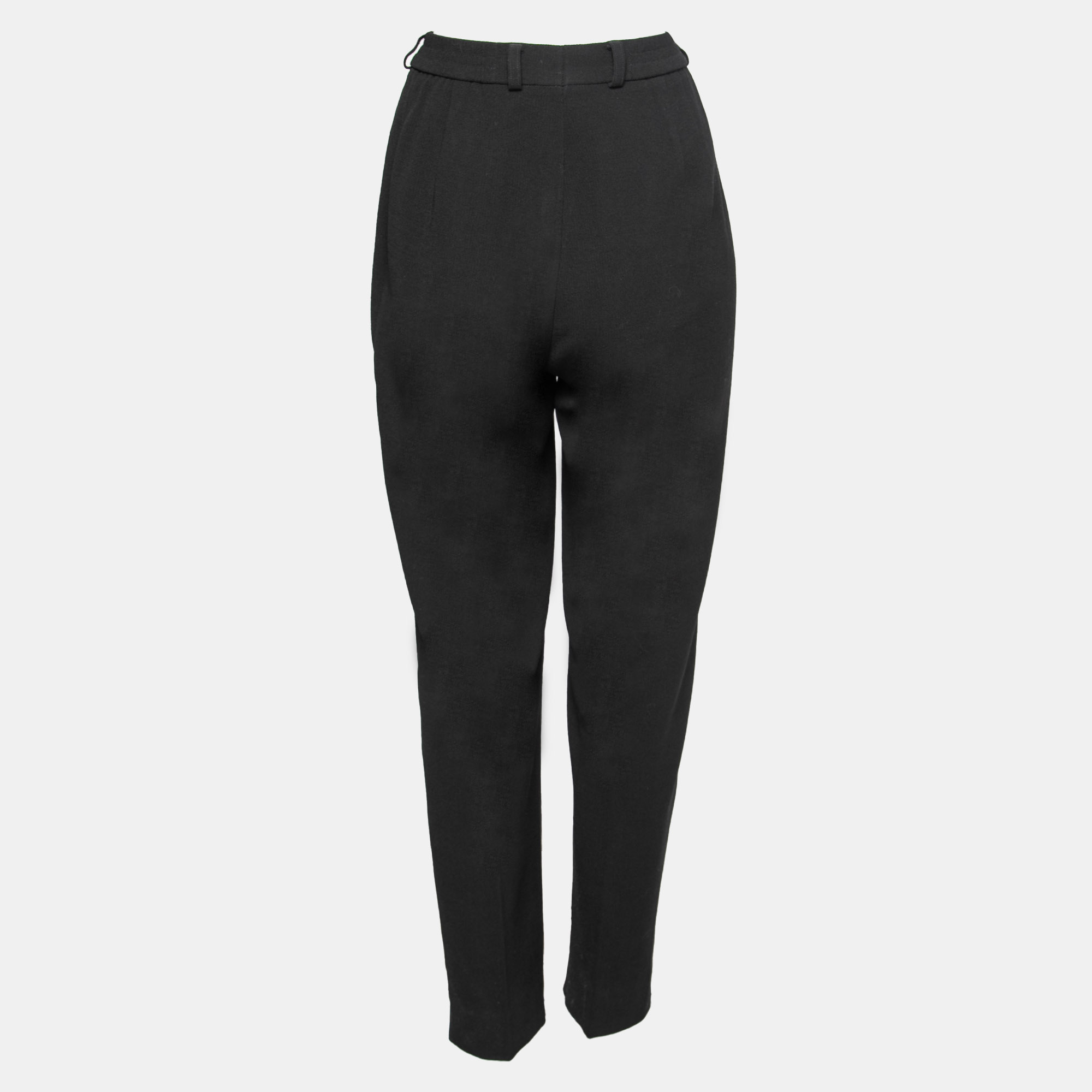 

Givenchy Vintage Black Wool Crepe Tailored Pants  Plus size