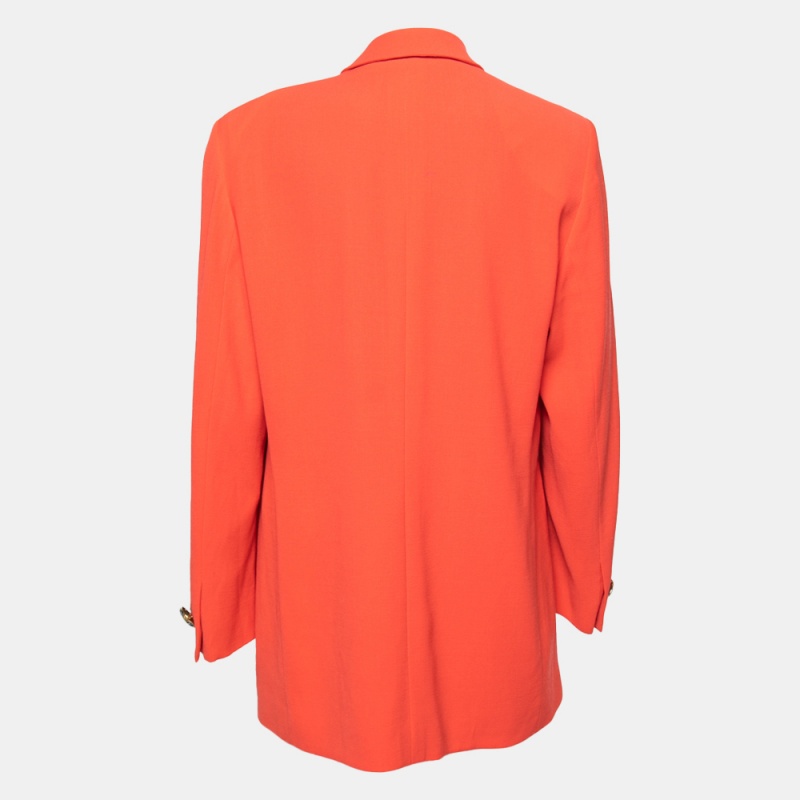 

Givenchy Vintage Coral Wool Crepe Single Breasted Blazer  Plus Size, Pink