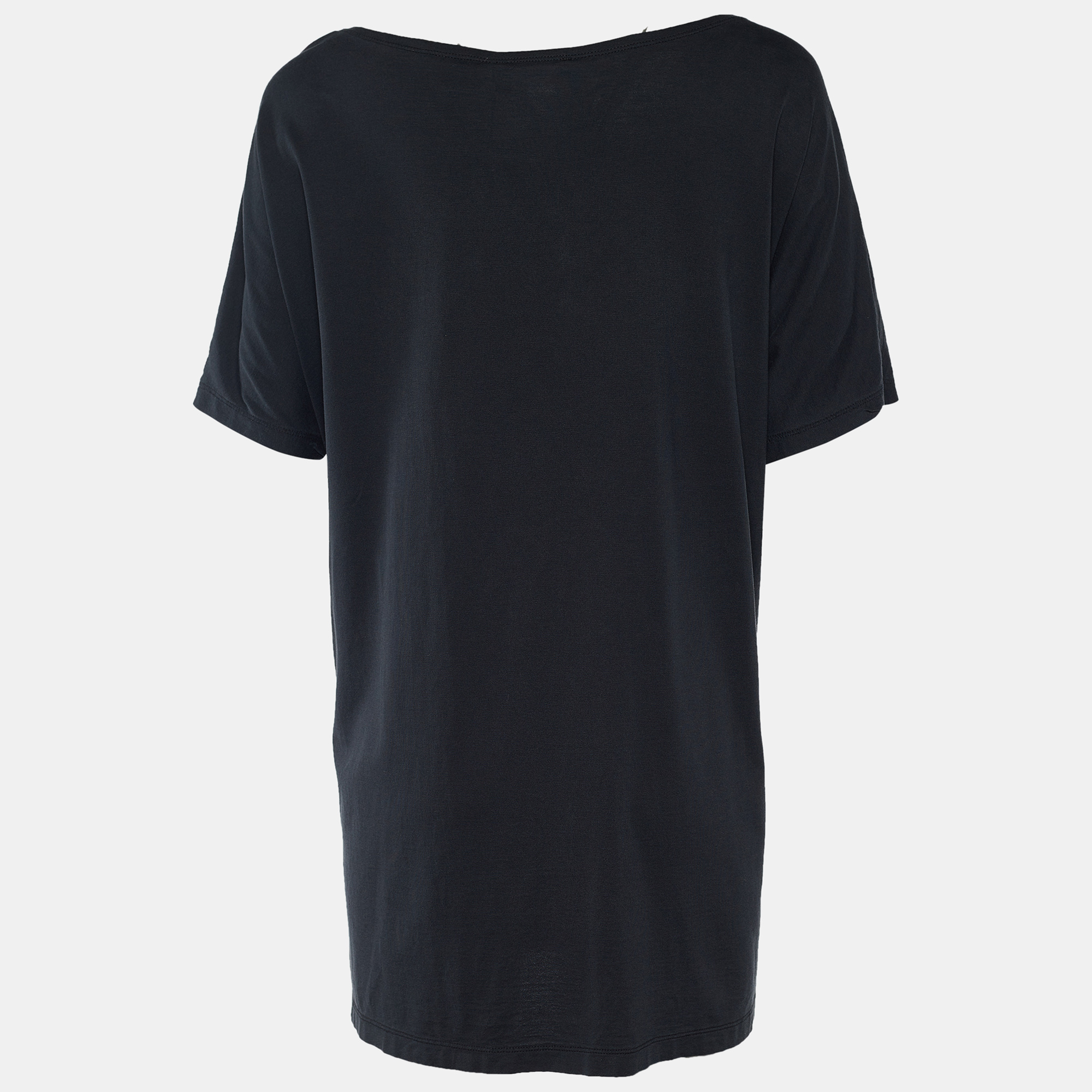 

Givenchy Dark Grey Jersey Floral Print Oversized T-Shirt