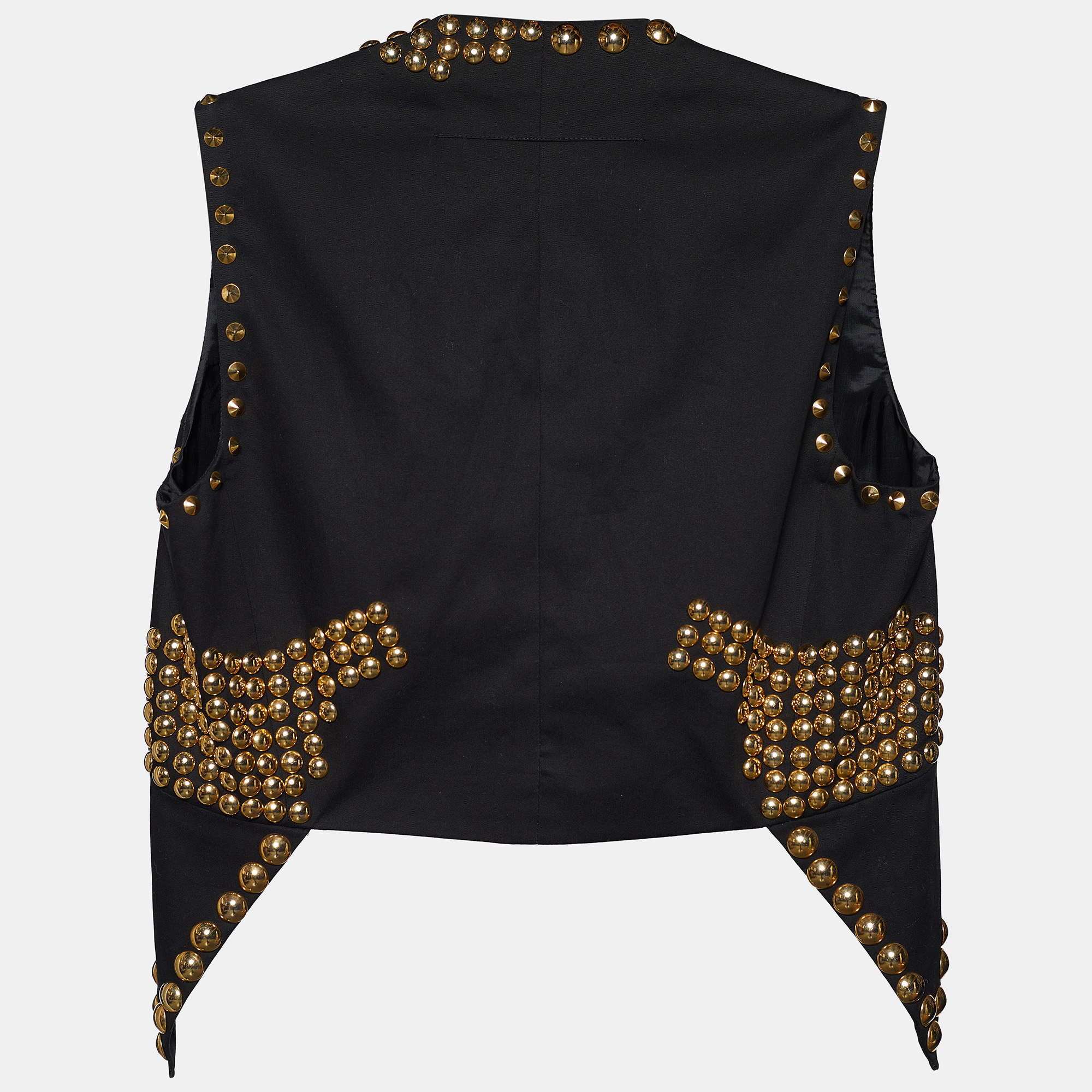 

Givenchy Black Cotton Studded Waist Coat