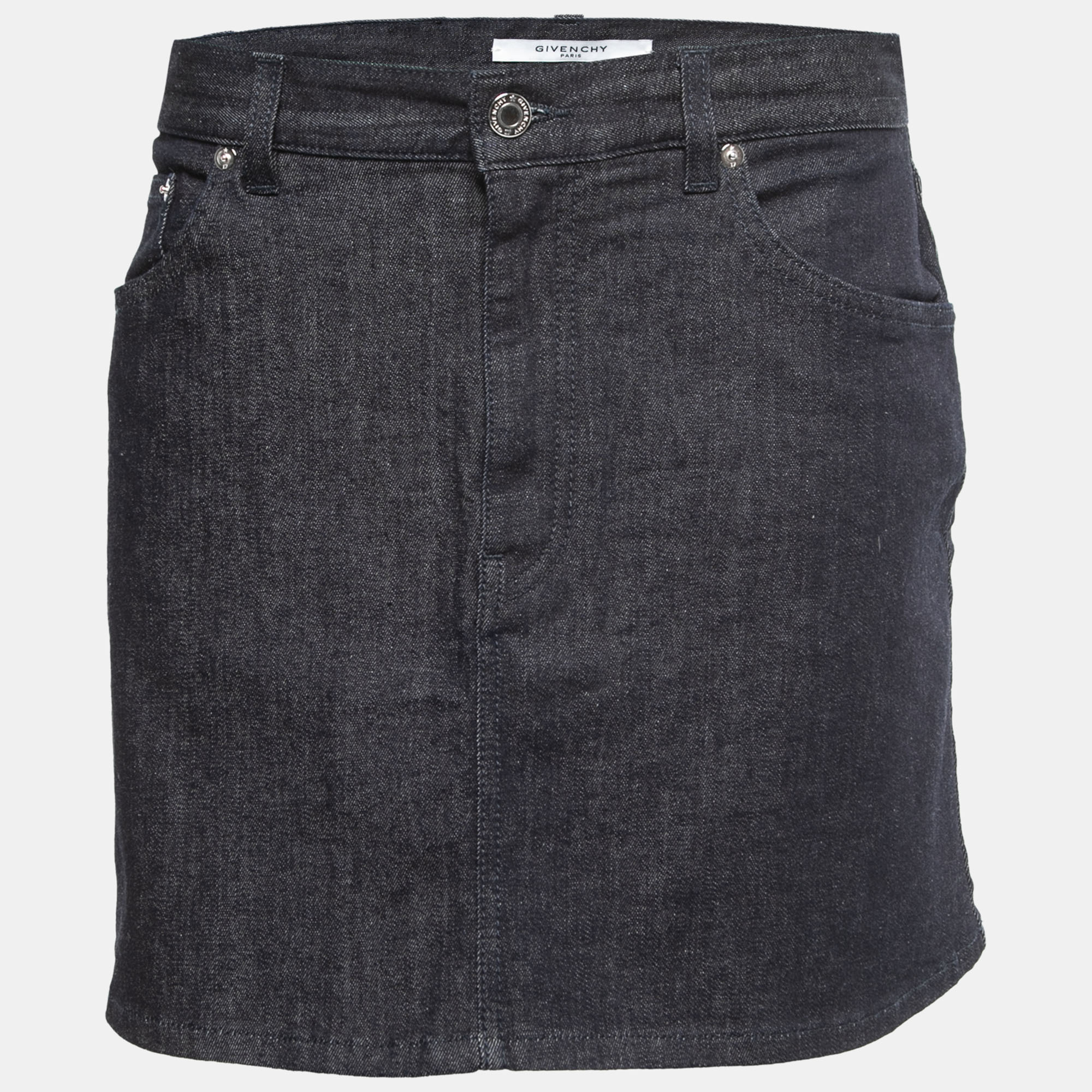 Pre Owned Givenchy Blue Denim Skirt L