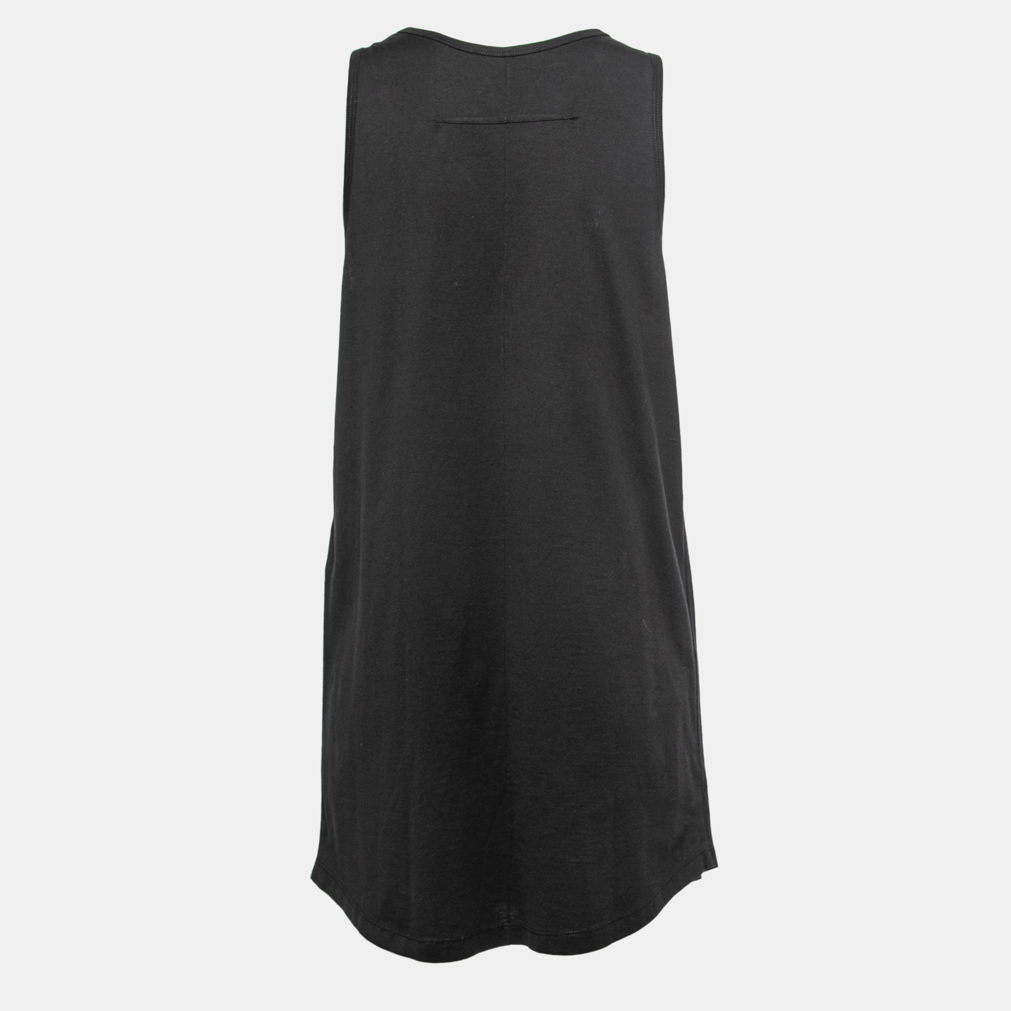 

Givenchy Black Cotton Logo Print Oversized Tank Top