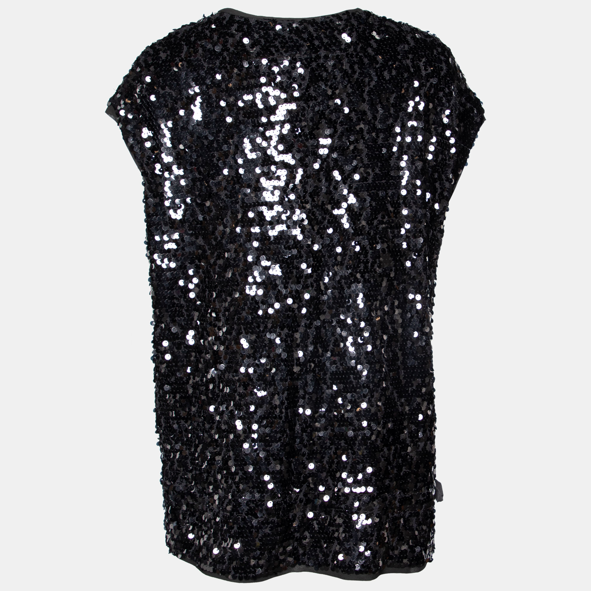 

Givenchy Black Sequin Embellished Chiffon Top