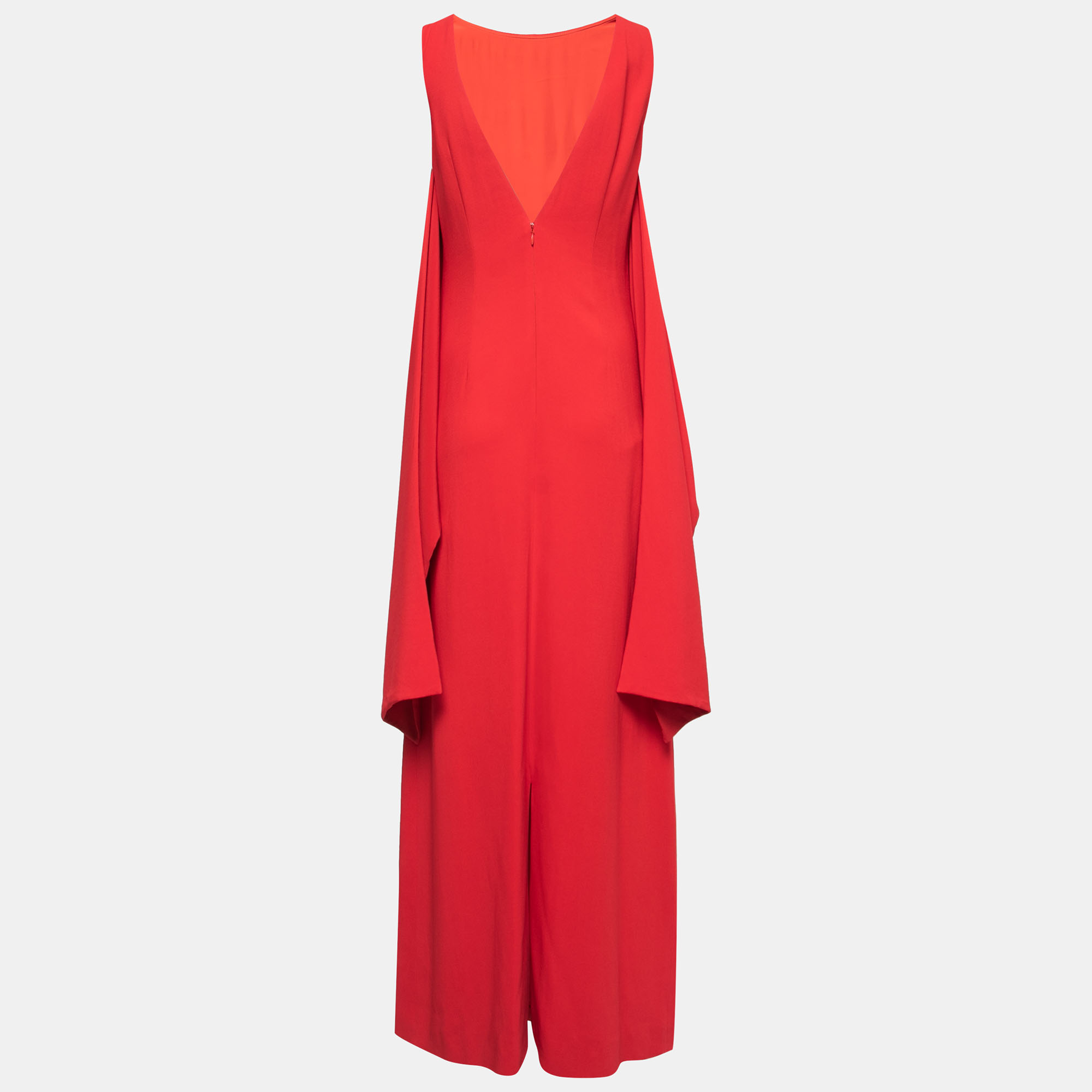 

Givenchy Red Crepe Sleeveless Long Dress