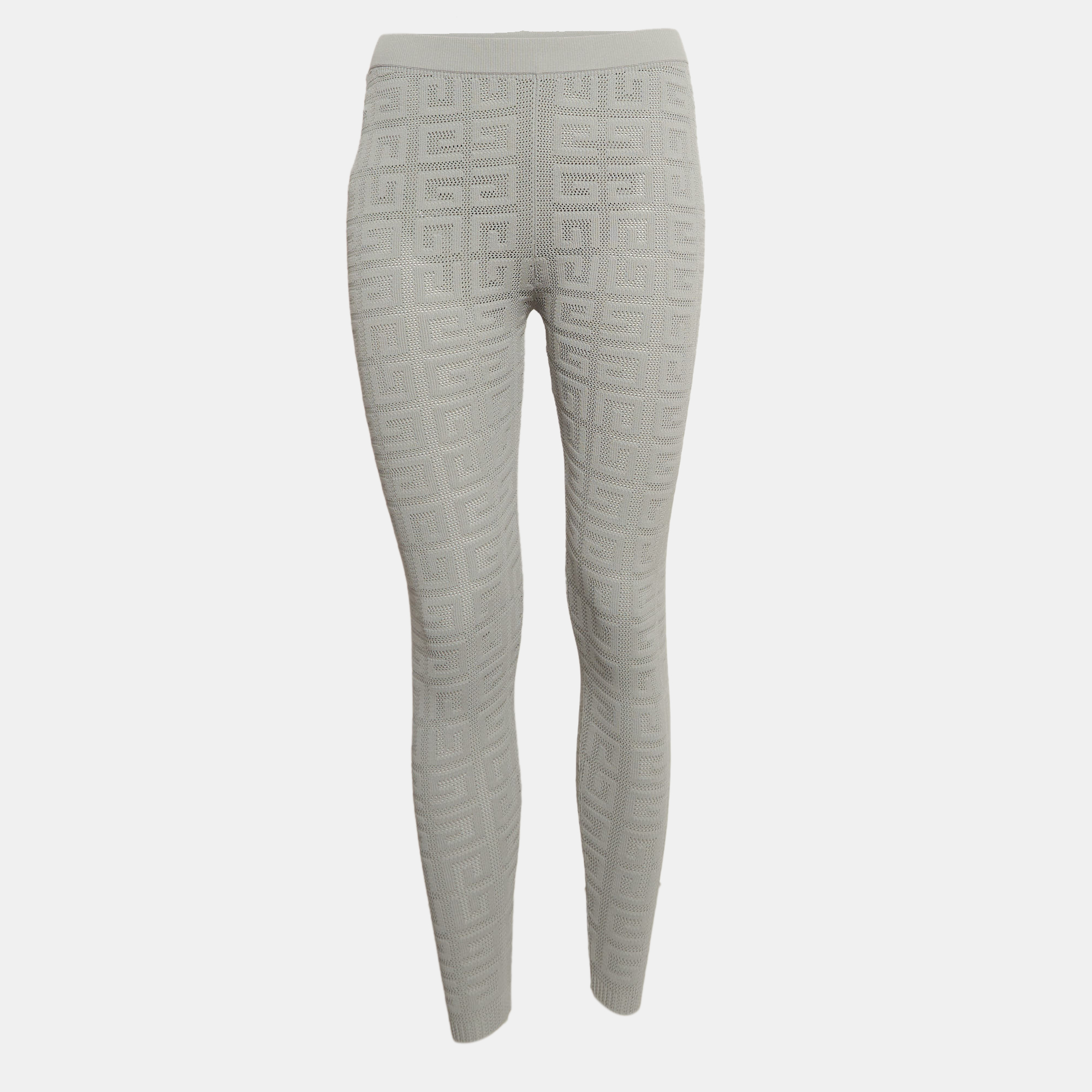 

Givenchy Grey Patterned Knit Leggings S