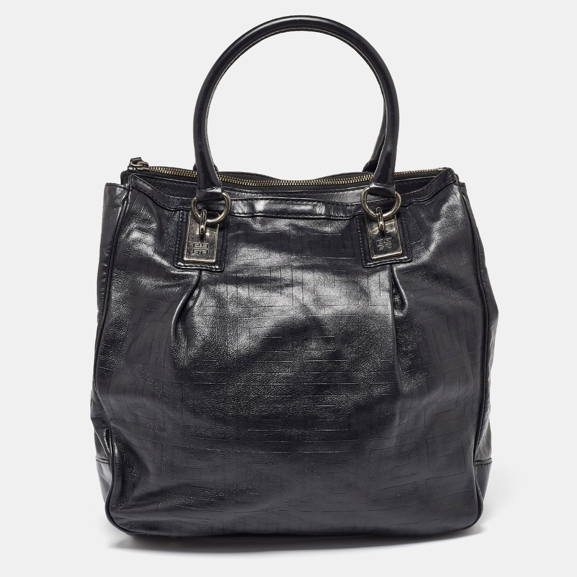 Pre-owned Givenchy Black Leather Shopper Tote