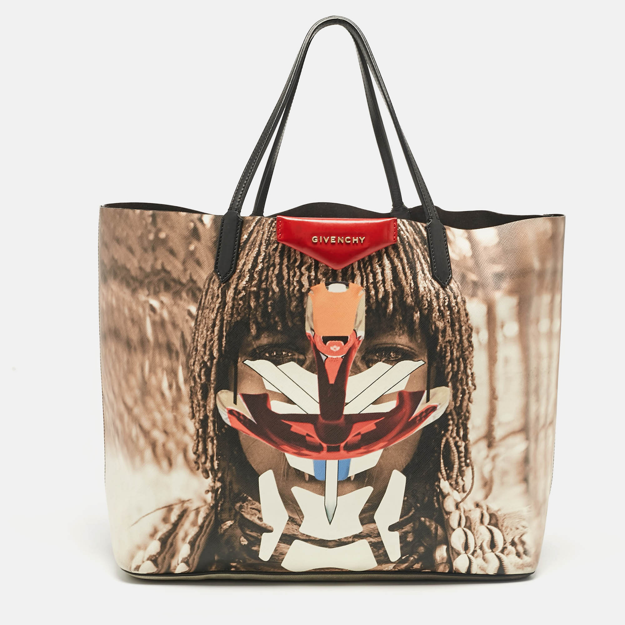 

Givenchy Multicolor Printed Coated Canvas  Antigona Shopper Tote