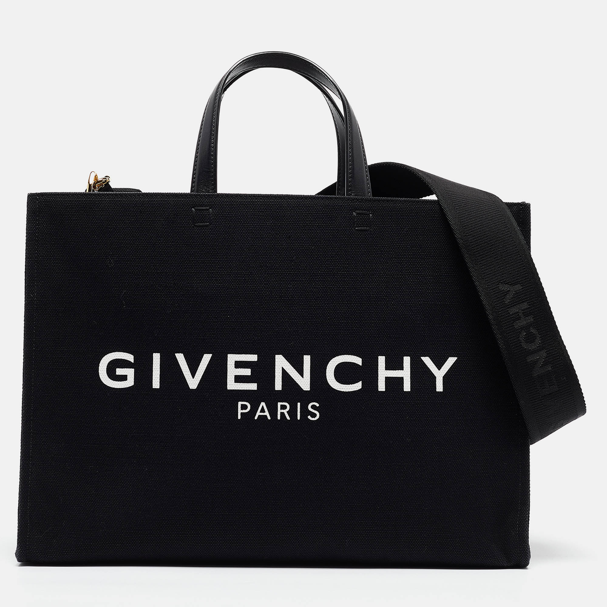 

Givenchy Black/White Canvas and Leather Medium G Tote