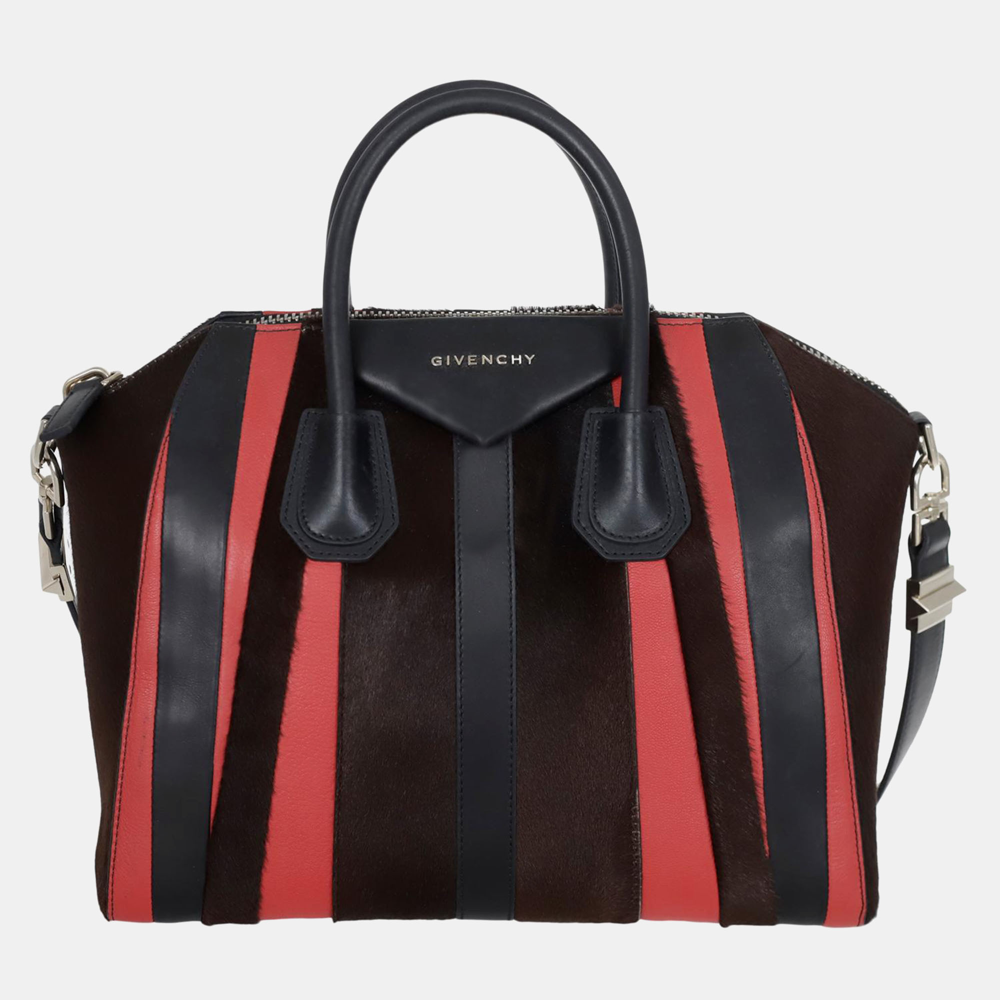 

Givenchy Leather/Pony Hair Medium Antigona Bag, Multicolor