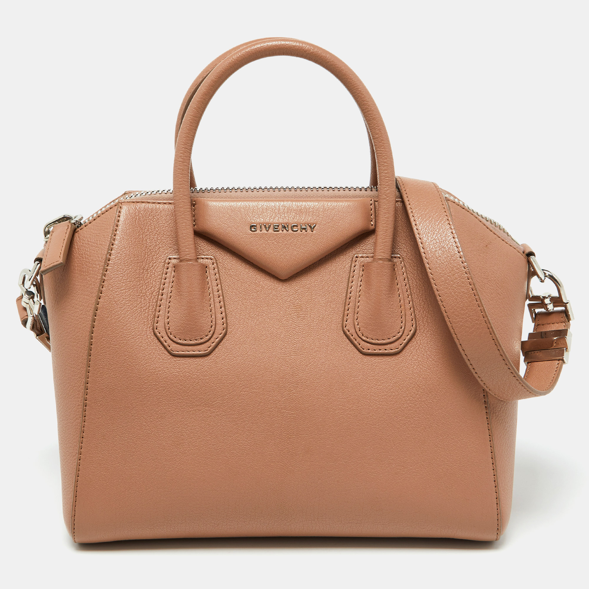 

Givenchy Beige Leather Small Antigona Satchel