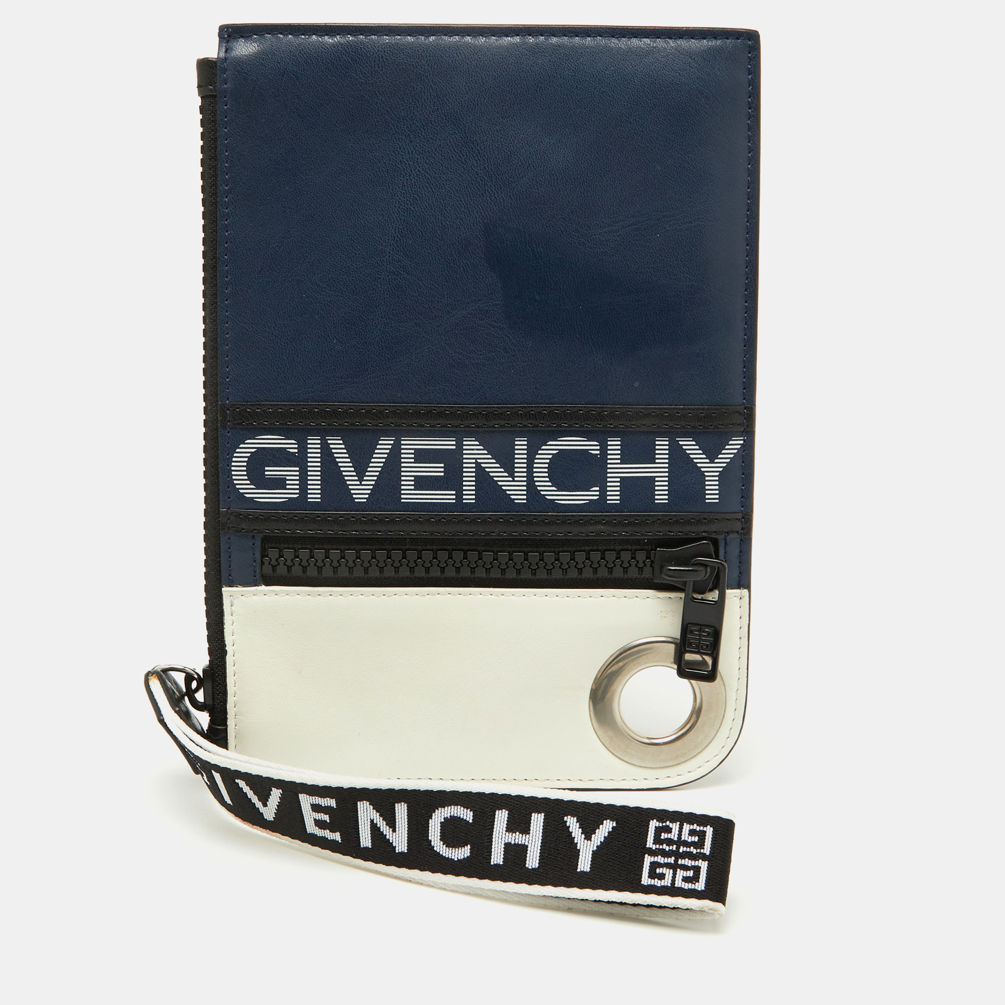 

Givenchy Blue/White Leather Sac Bandouillere Fin Crossbody Bag