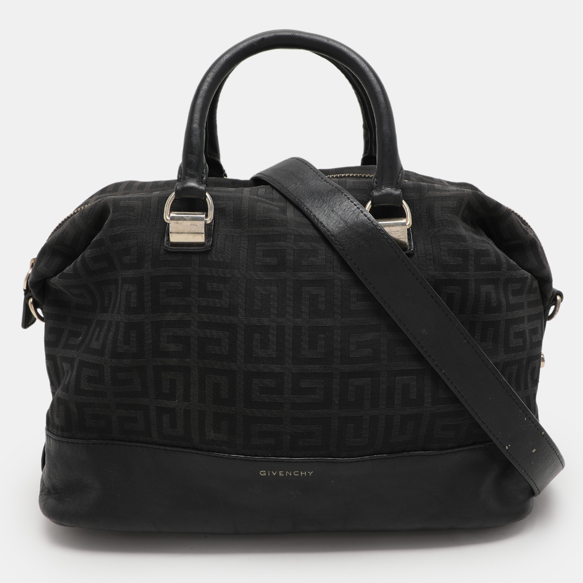 

Givenchy Black Canvas and Leather Satchel