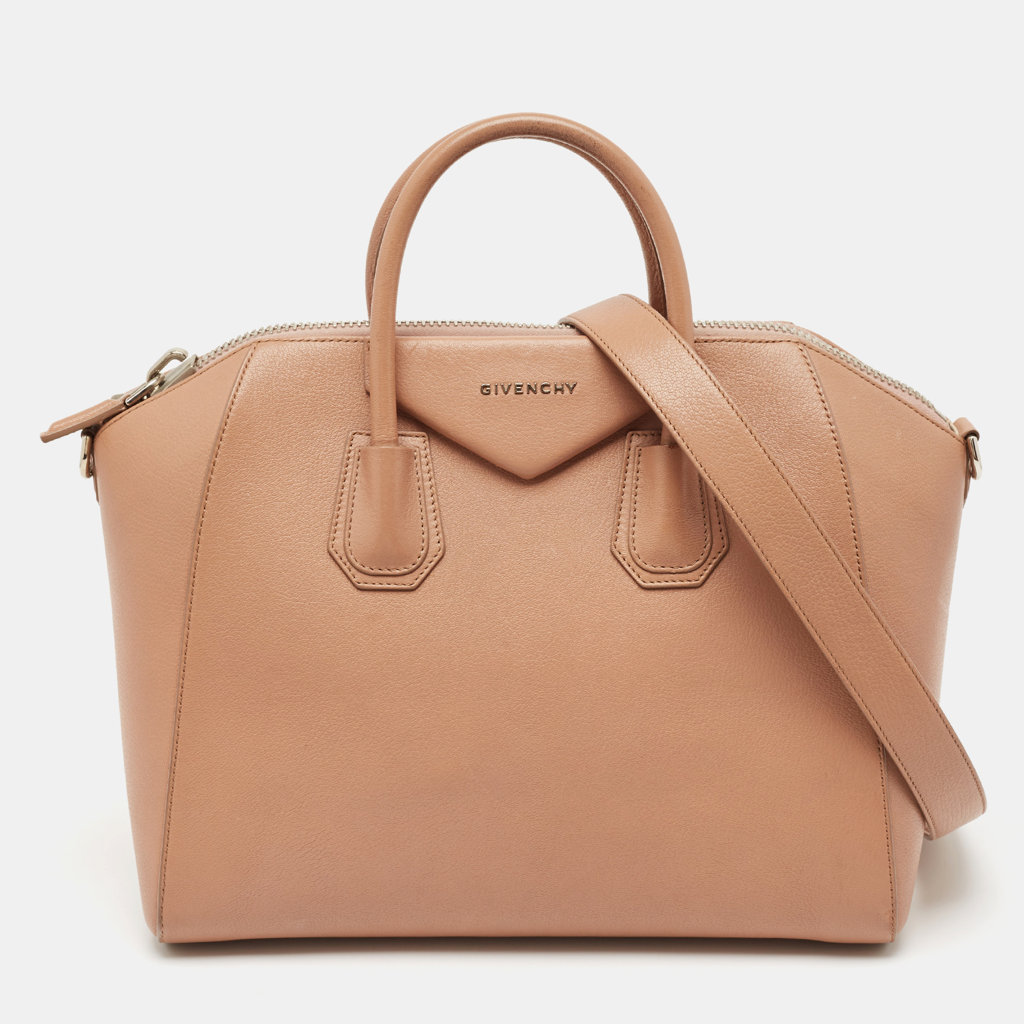 

Givenchy Beige Leather  Antigona Satchel