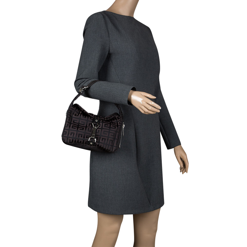 

Givenchy Dark Brown Nylon Signature Bag