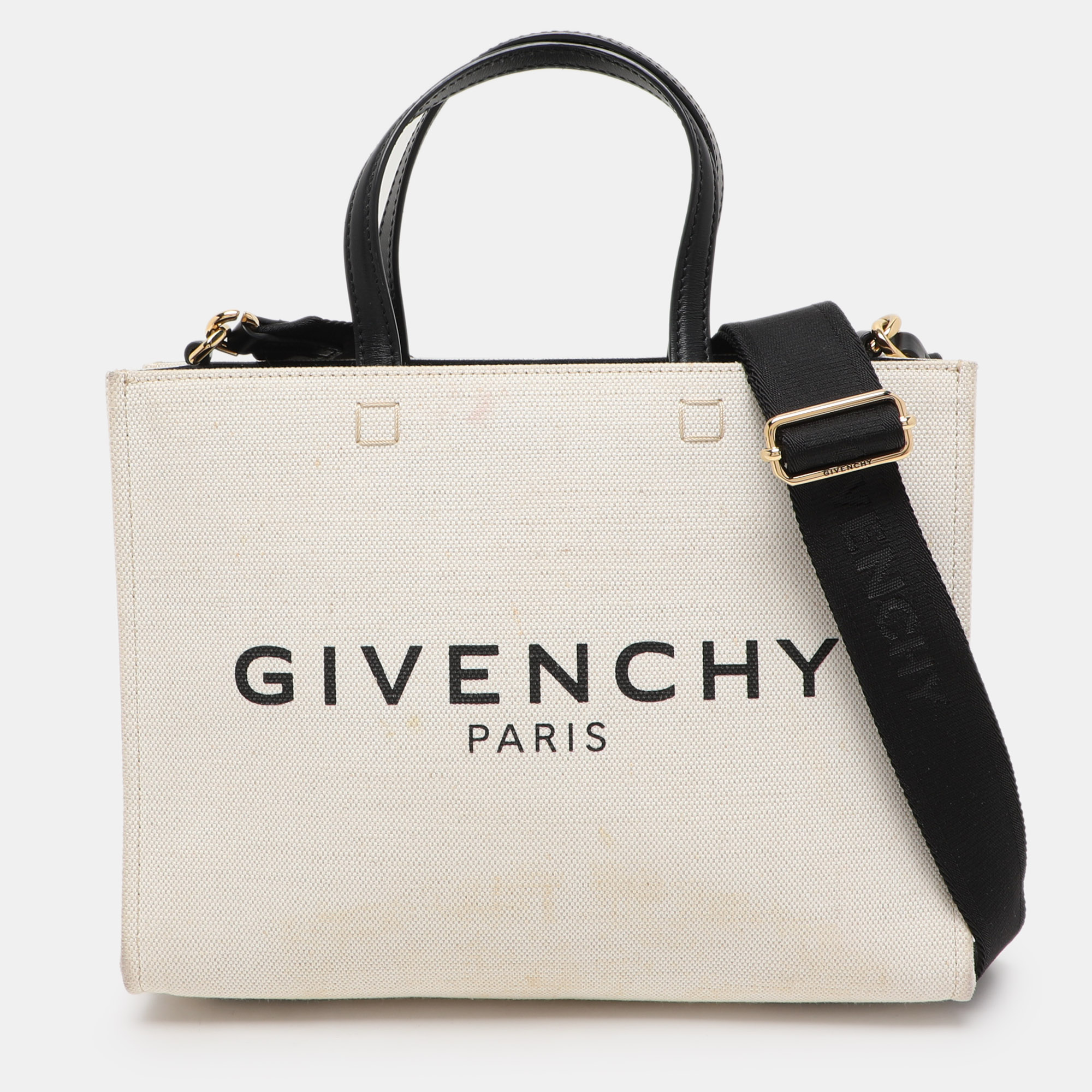 

Givenchy White Canvas  G Tote